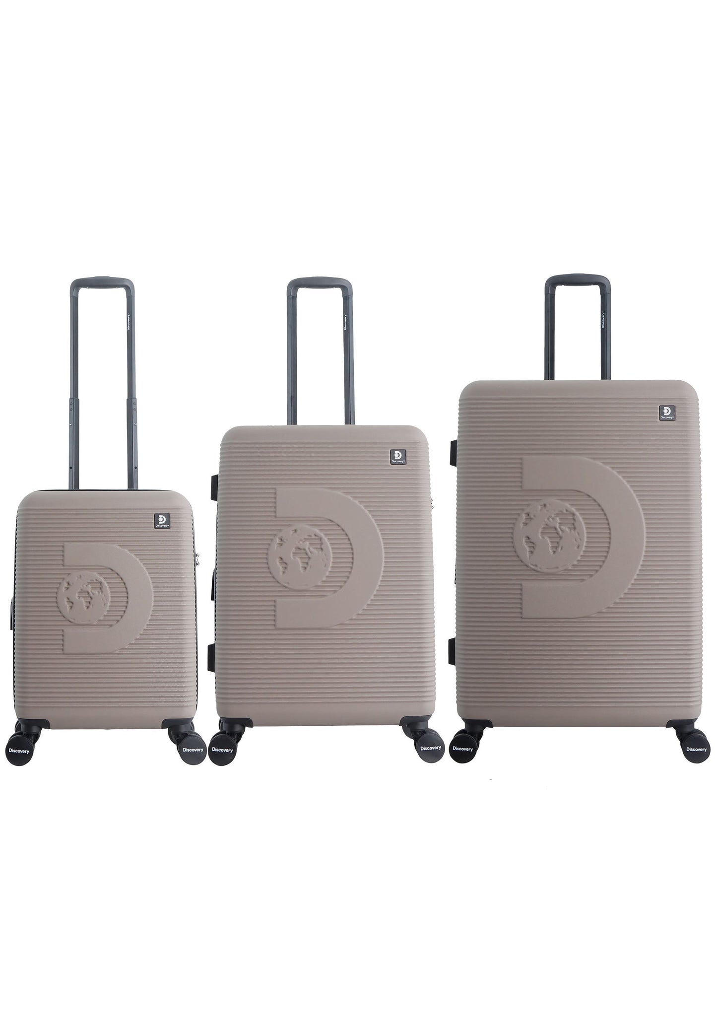 Discovery - Eclipse | Hartschalenkoffer-Set / Trolley-Set / Reisekoffer-Set - S/M/L - Braun
