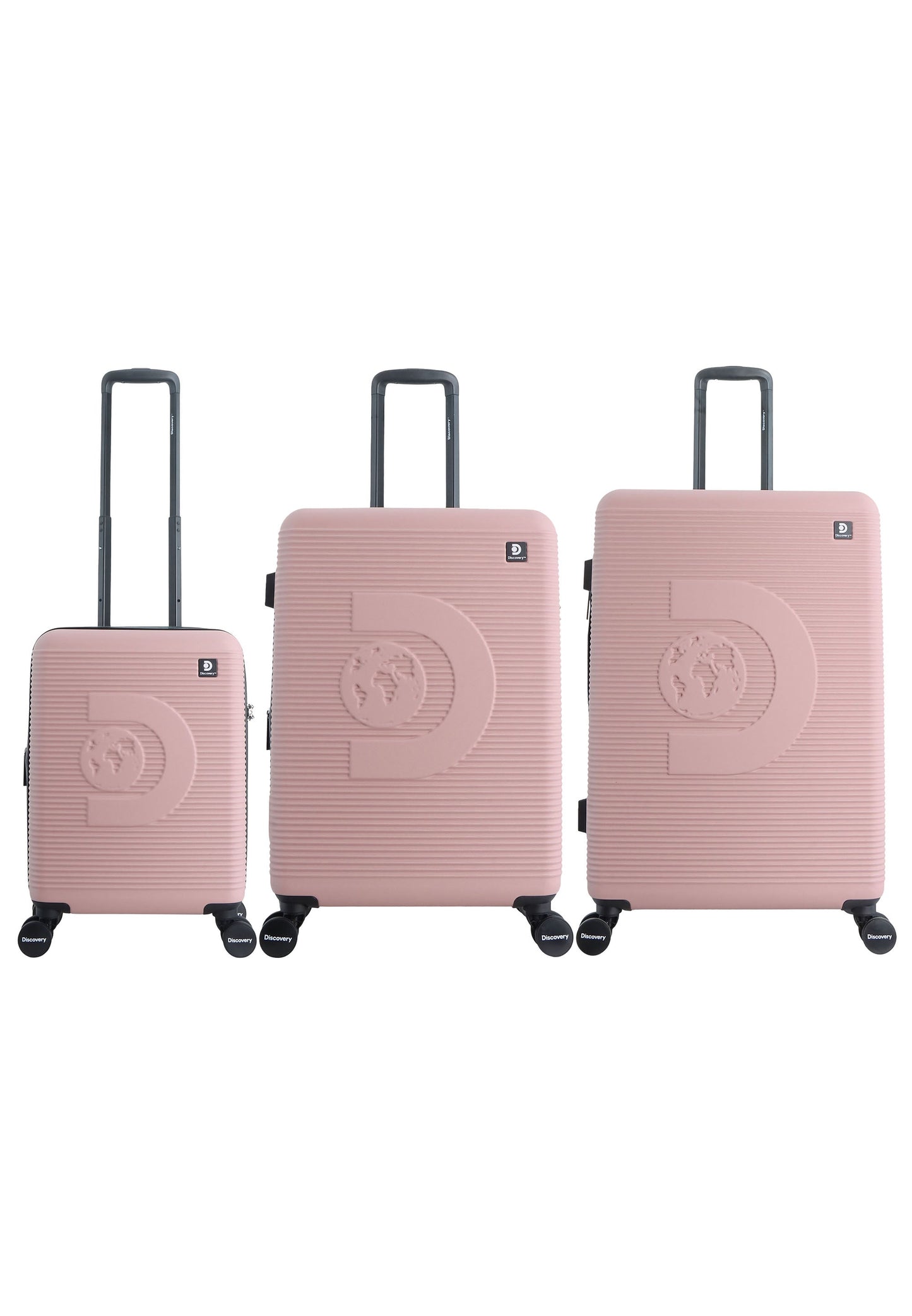 Discovery - Eclipse | Hartschalenkoffer-Set / Trolley-Set / Reisekoffer-Set - S/M/L - Rosa