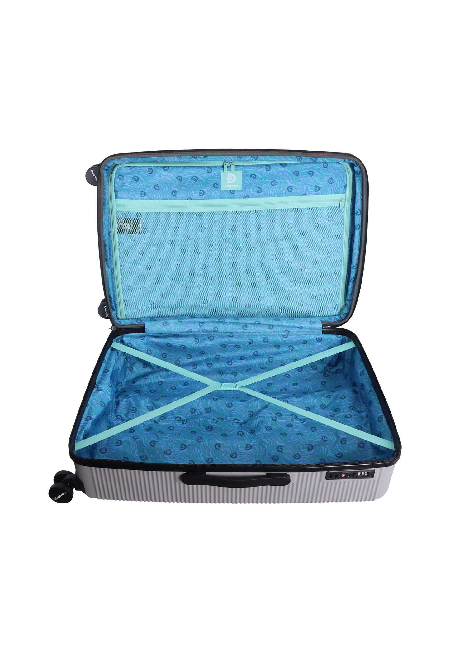 Discovery - Eclipse | Hartschalenkoffer / Trolley / Reisekoffer - L - 111 + 9 Liter - Liter Grau