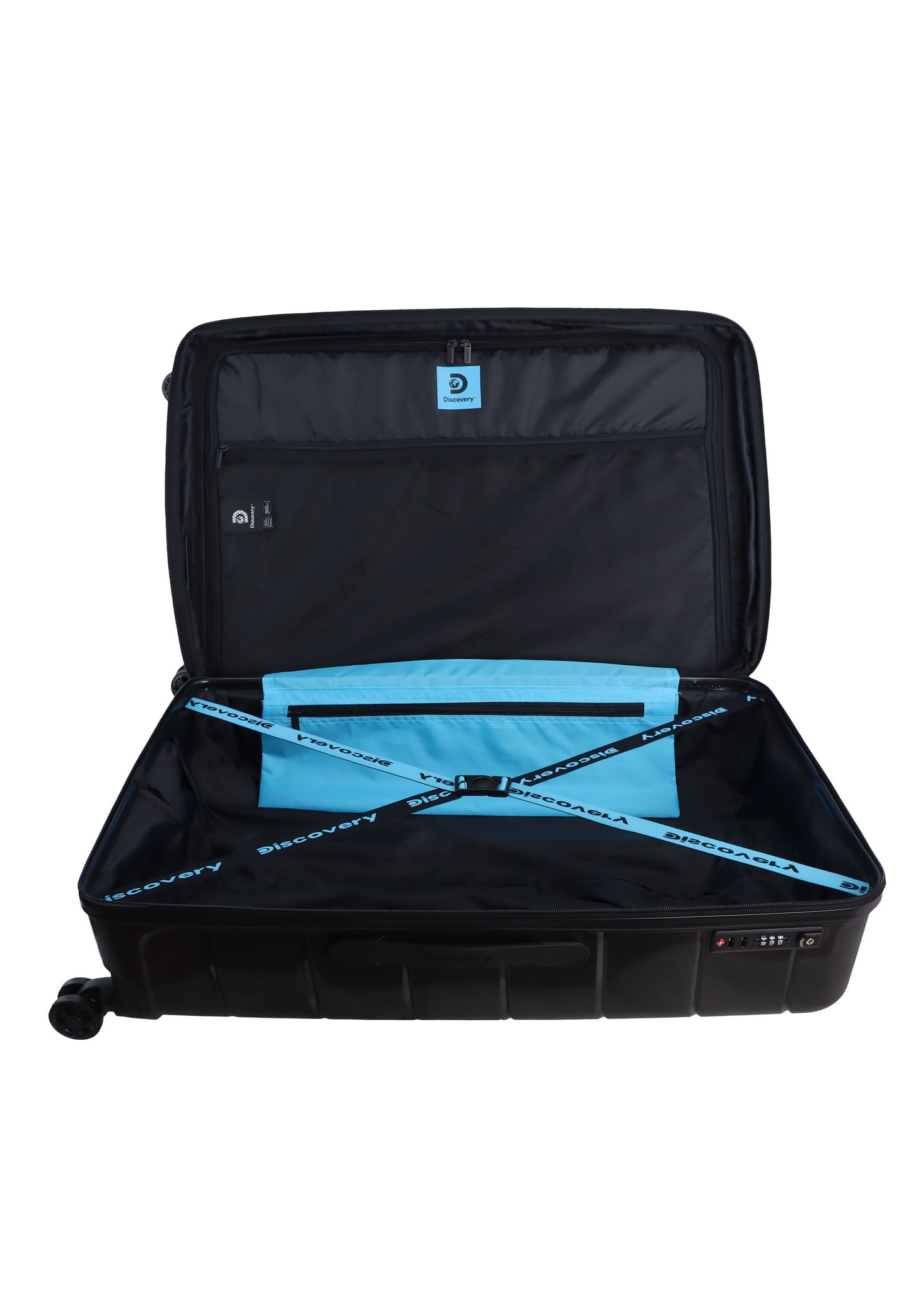 Discovery - Skyward | 3-teiliges Hartschalenkoffer-Set / Trolley-Set / Reisekoffer-Set - Schwarz