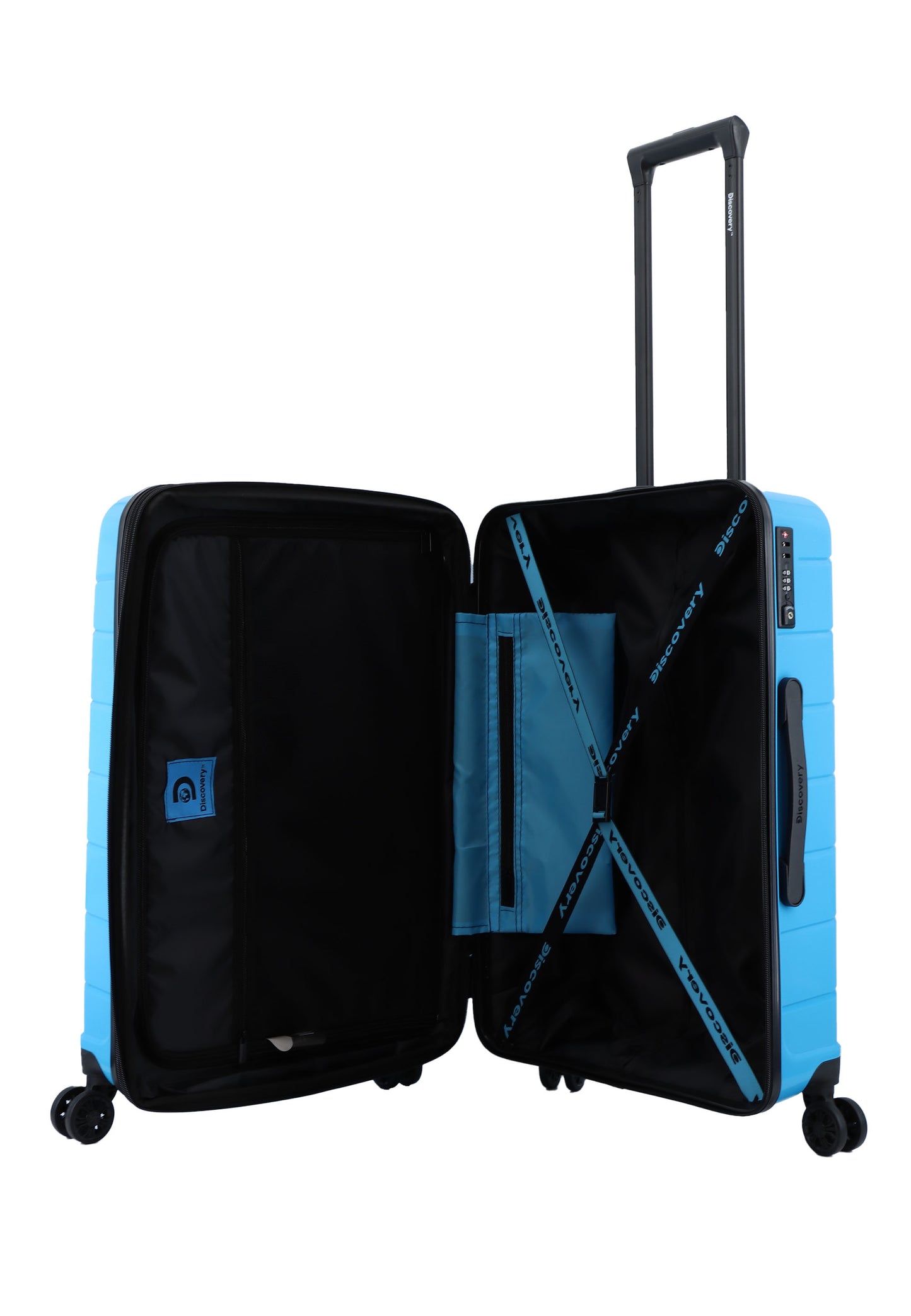 Discovery - Skyward | 3-teiliges Hartschalenkoffer-Set / Trolley-Set / Reisekoffer-Set - Blau