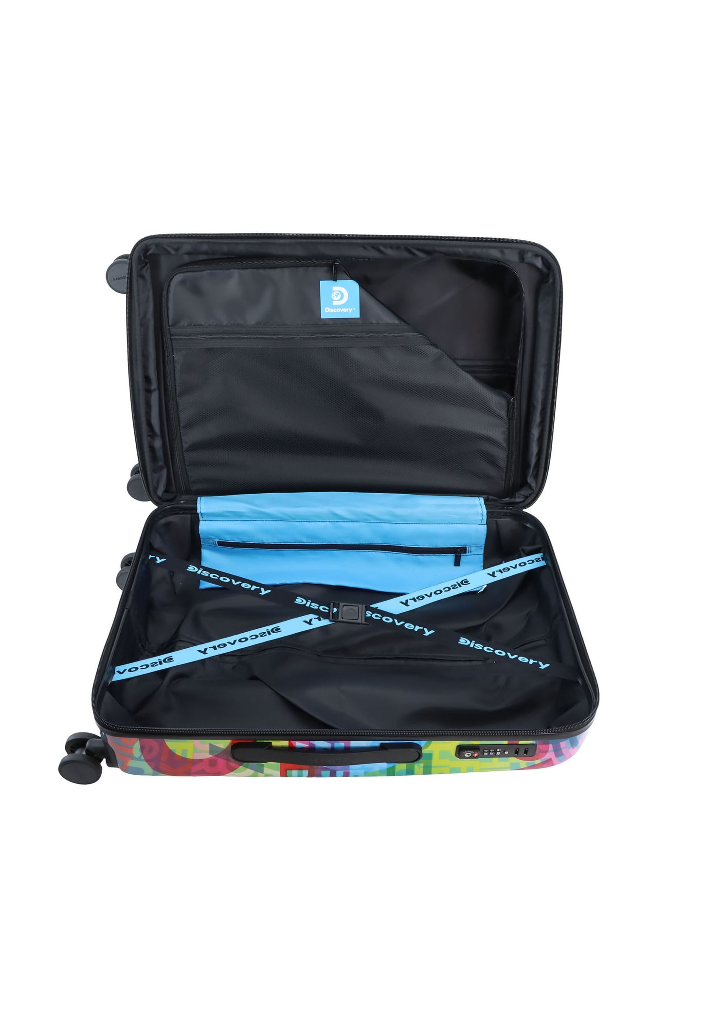 Discovery - Explore The World | Hartschalenkoffer / Trolley / Reisekoffer mit Druck - 67 cm - M