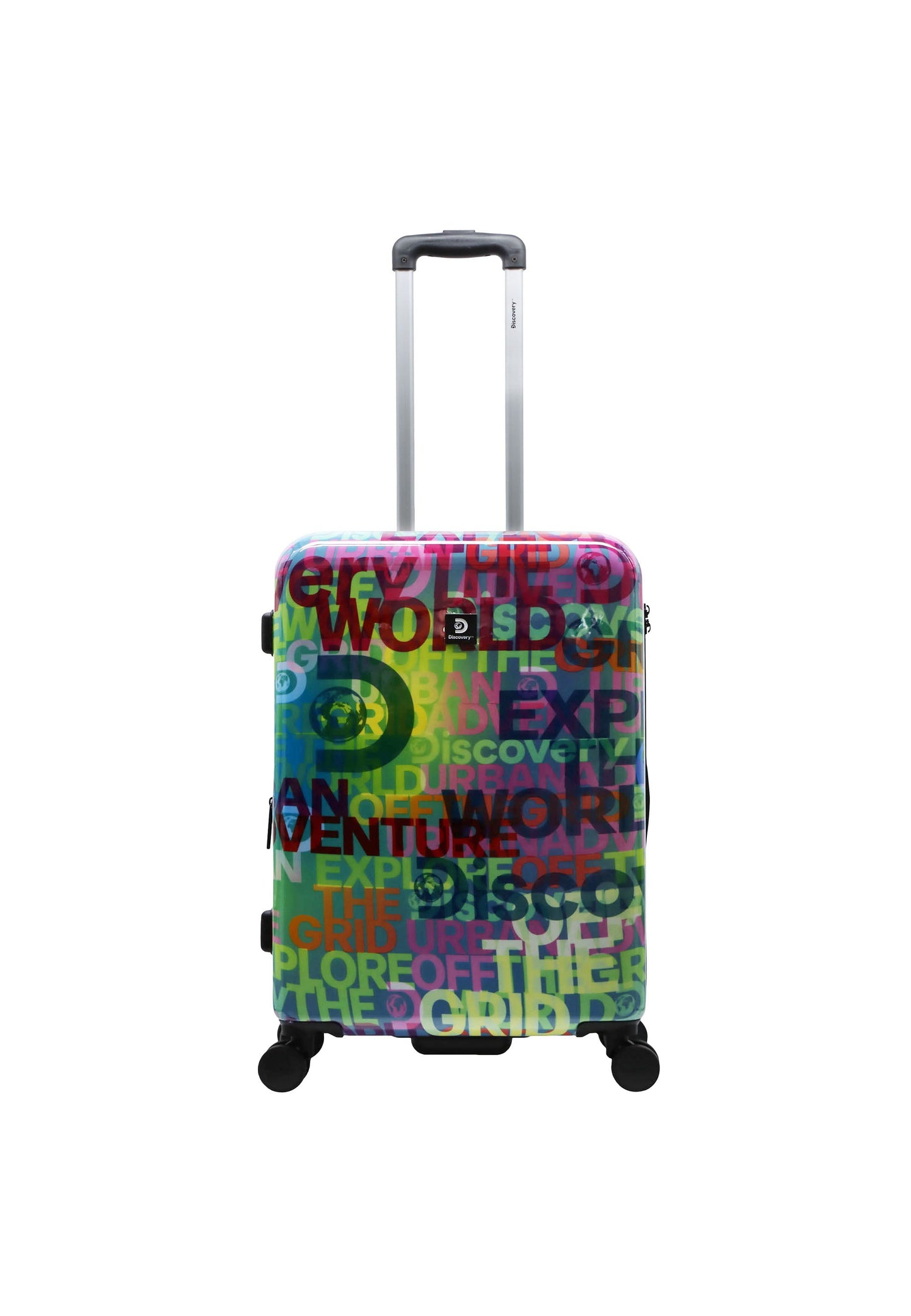 Discovery - Explore The World | Hartschalenkoffer / Trolley / Reisekoffer mit Druck - 67 cm - M