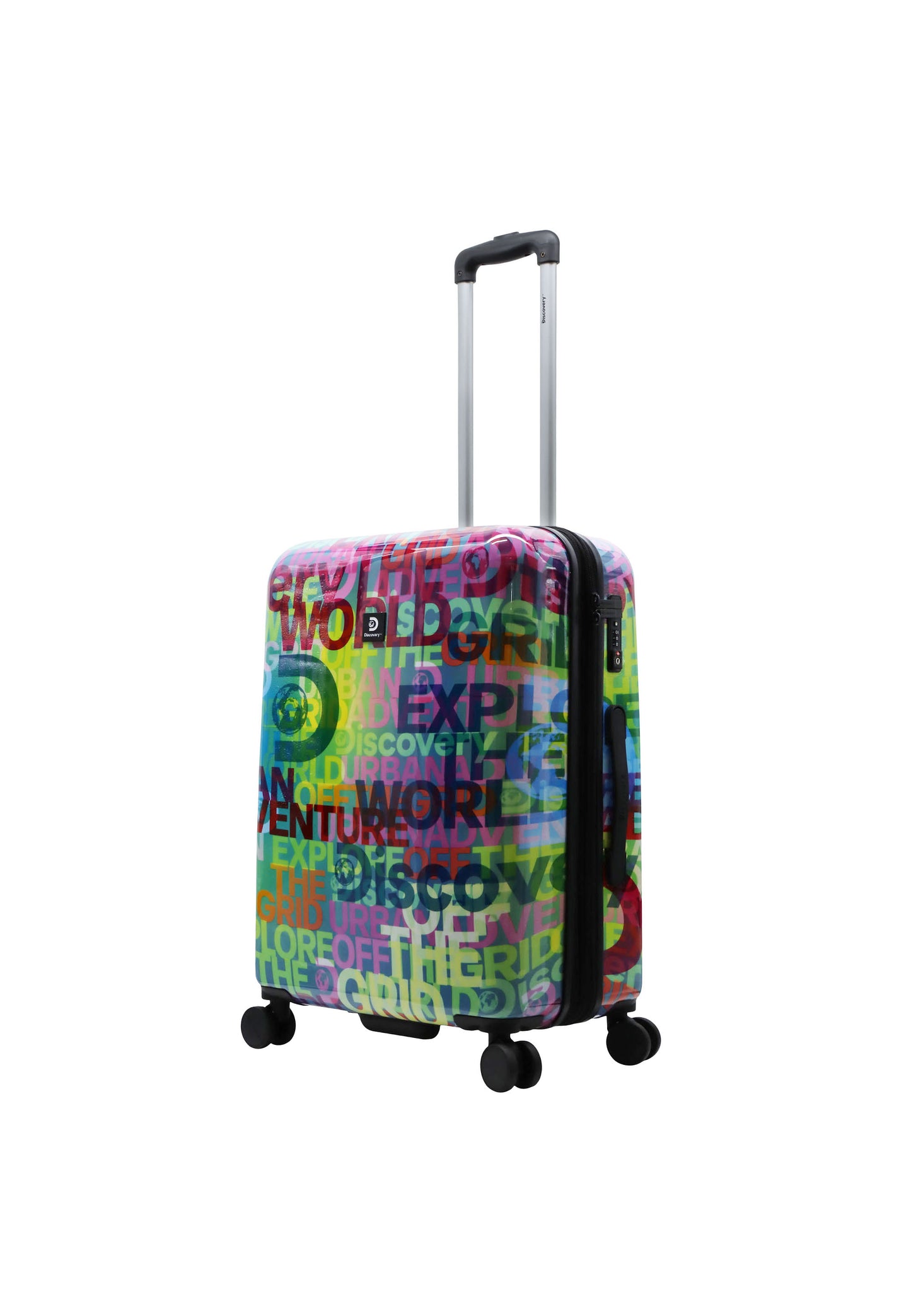 Discovery - Explore The World | Hartschalenkoffer / Trolley / Reisekoffer mit Druck - 67 cm - M