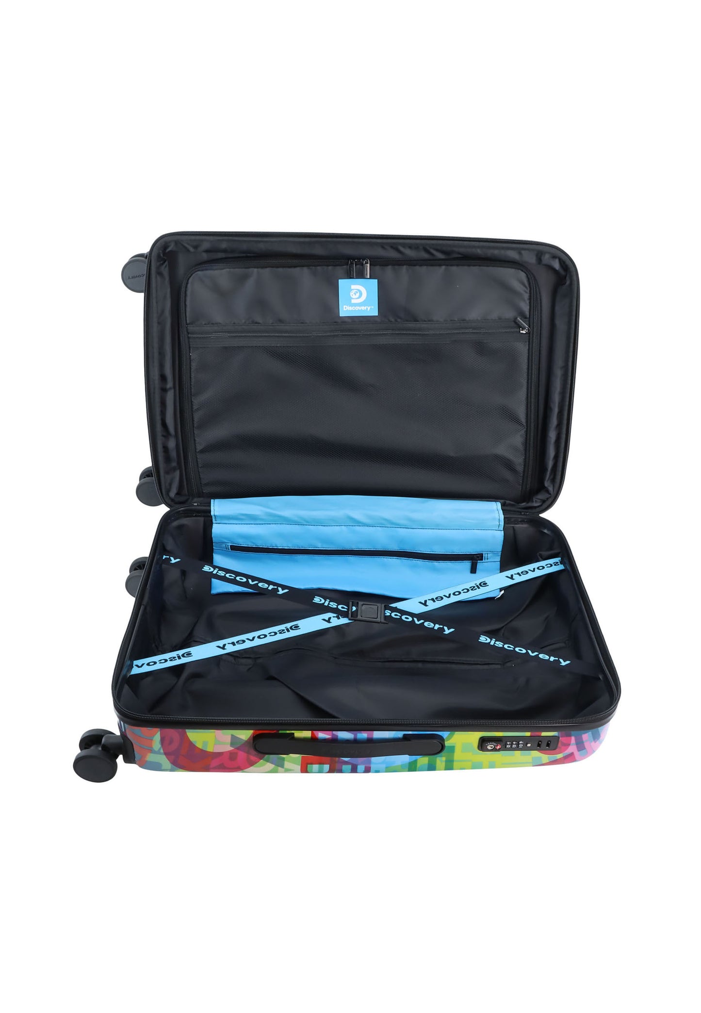 Discovery - Explore The World | Hartschalenkoffer / Trolley / Reisekoffer mit Druck - 67 cm - M