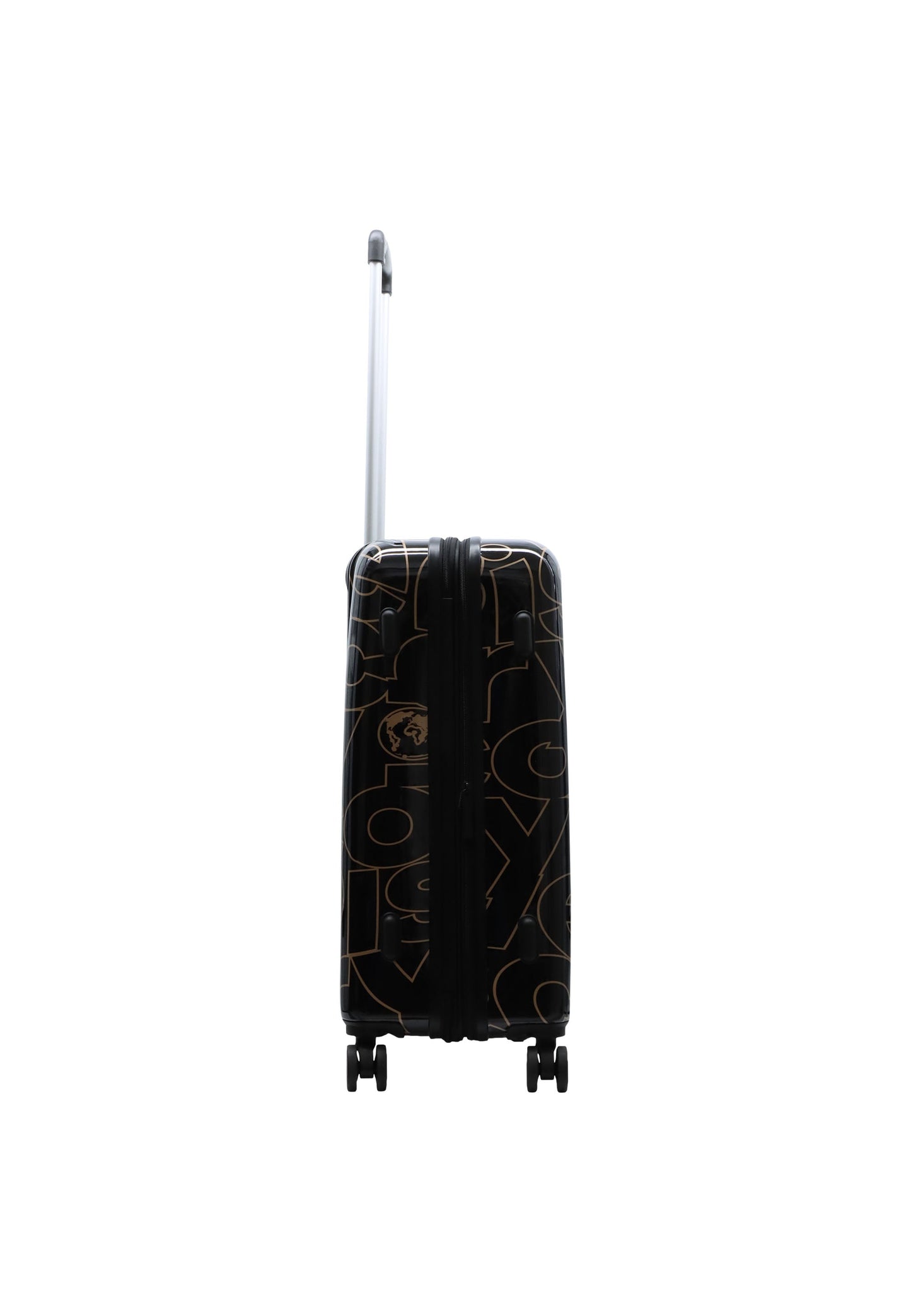 Discovery - Gold | Hartschalenkoffer / Trolley / Reisekoffer mit Druck - 67 cm - M