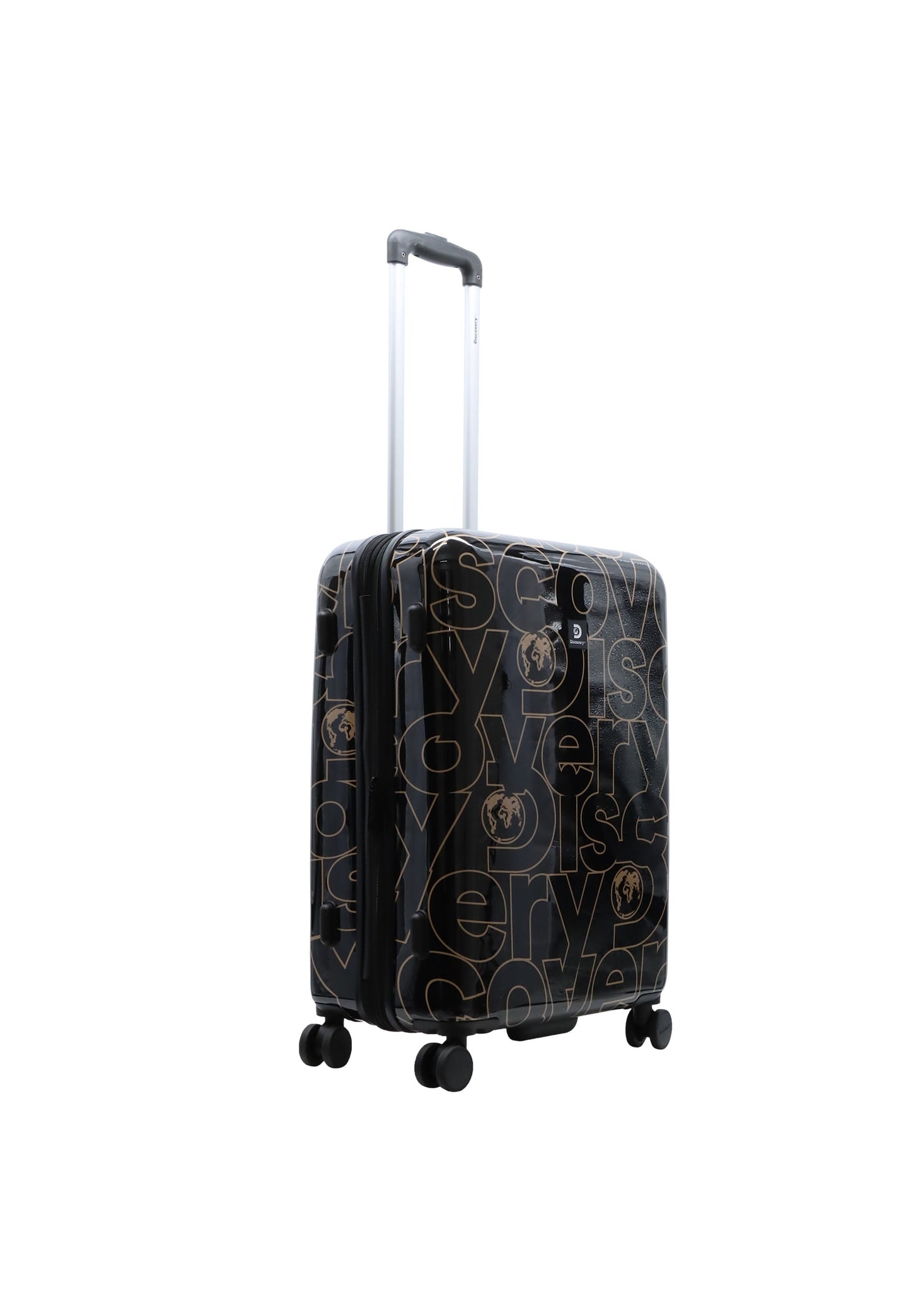 Discovery - Gold | Hartschalenkoffer / Trolley / Reisekoffer mit Druck - 67 cm - M