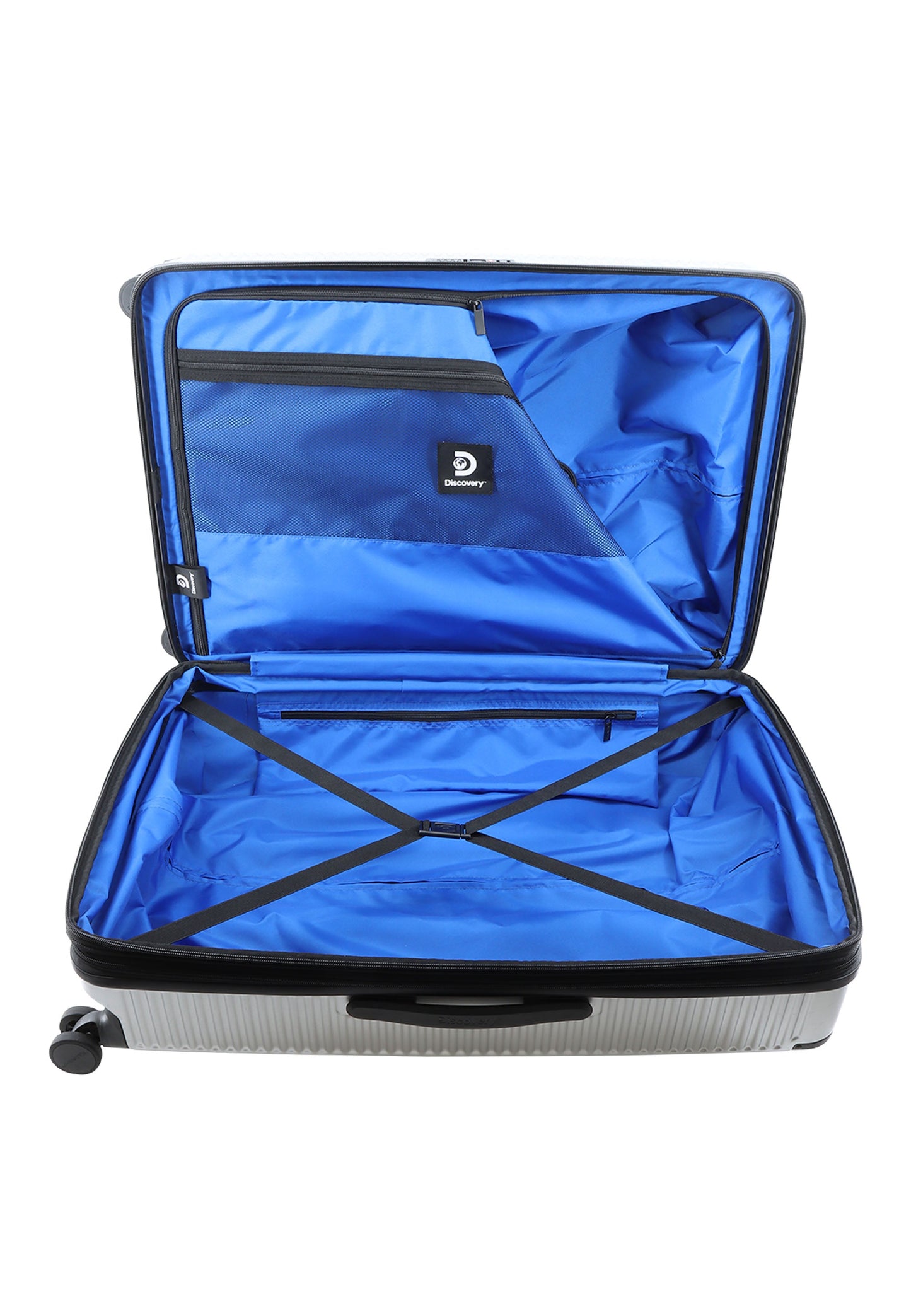 Discovery - Crossroad | Hartschalenkoffer / Trolley / Reisekoffer - M - Silber