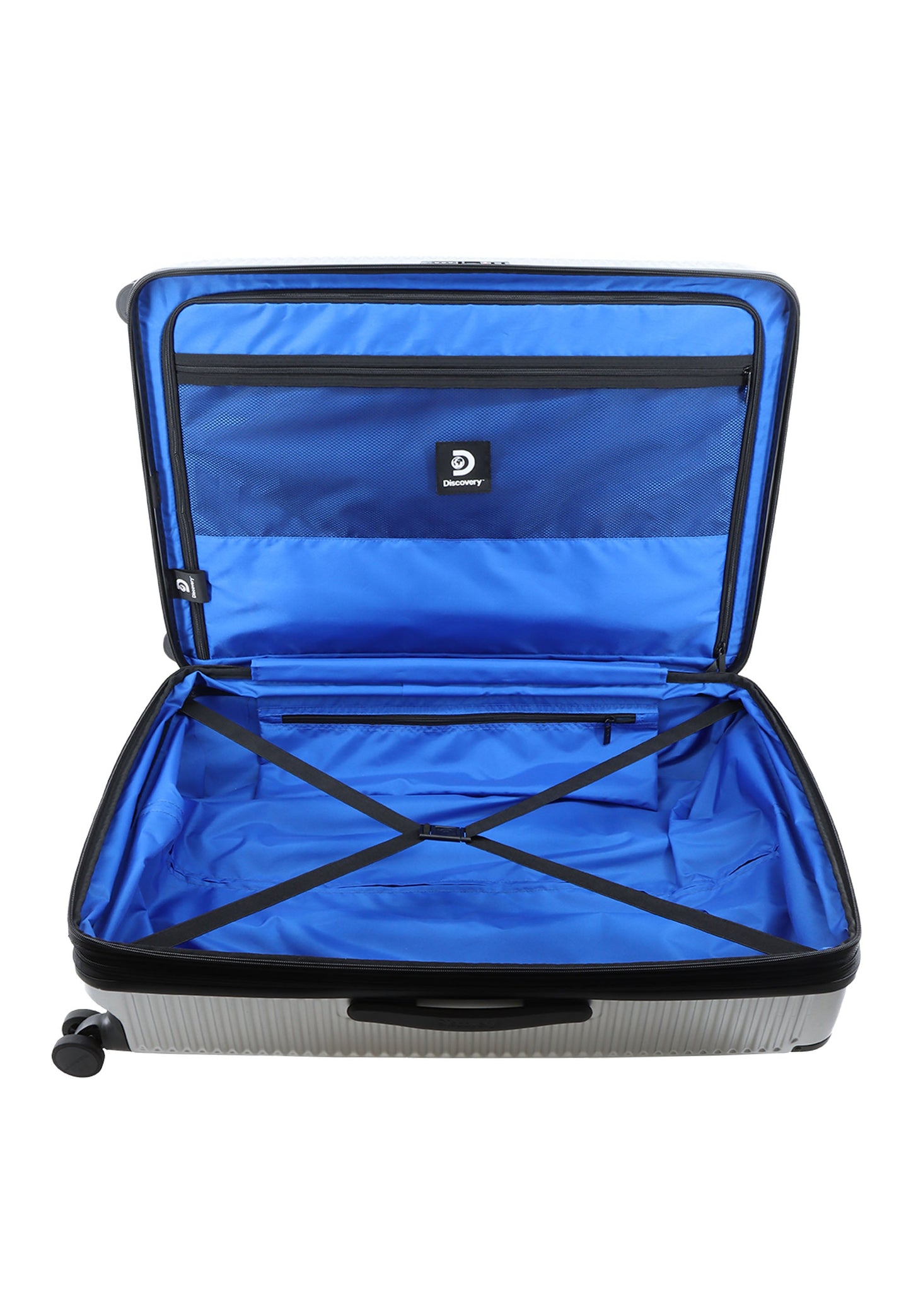 Discovery - Crossroad | Hartschalenkoffer / Trolley / Reisekoffer - M - Silber