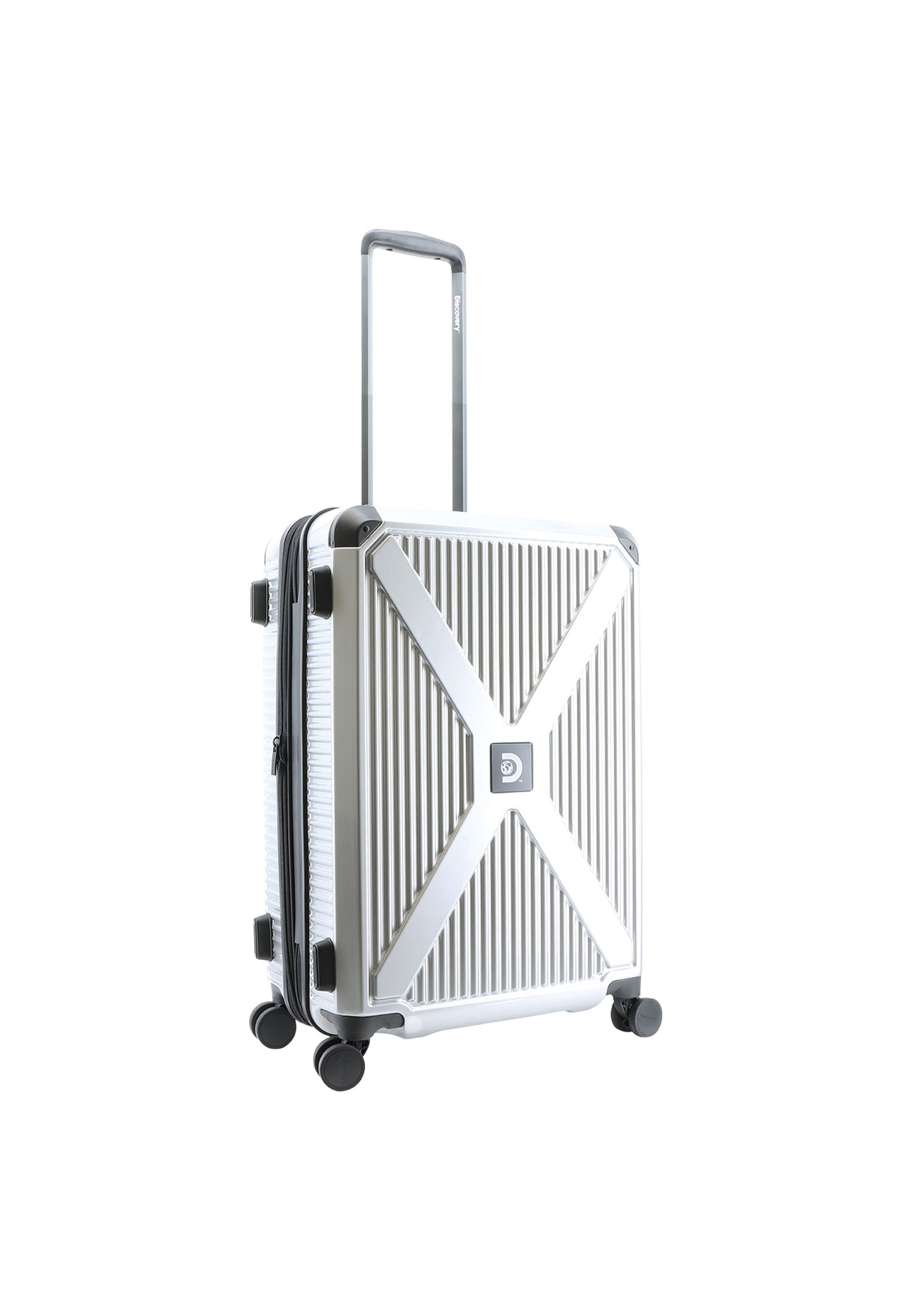 Discovery - Crossroad | Hartschalenkoffer / Trolley / Reisekoffer - L - 118 liter - Silber