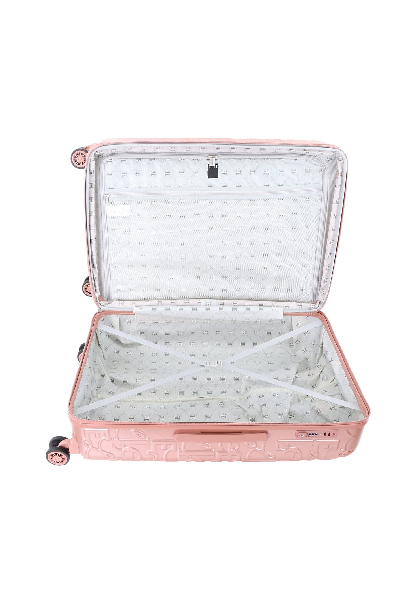 ELLE Alors Hartschalen-Kofferset / Trolley-Set / Reisekofferset - (S/M/L) - Rosa