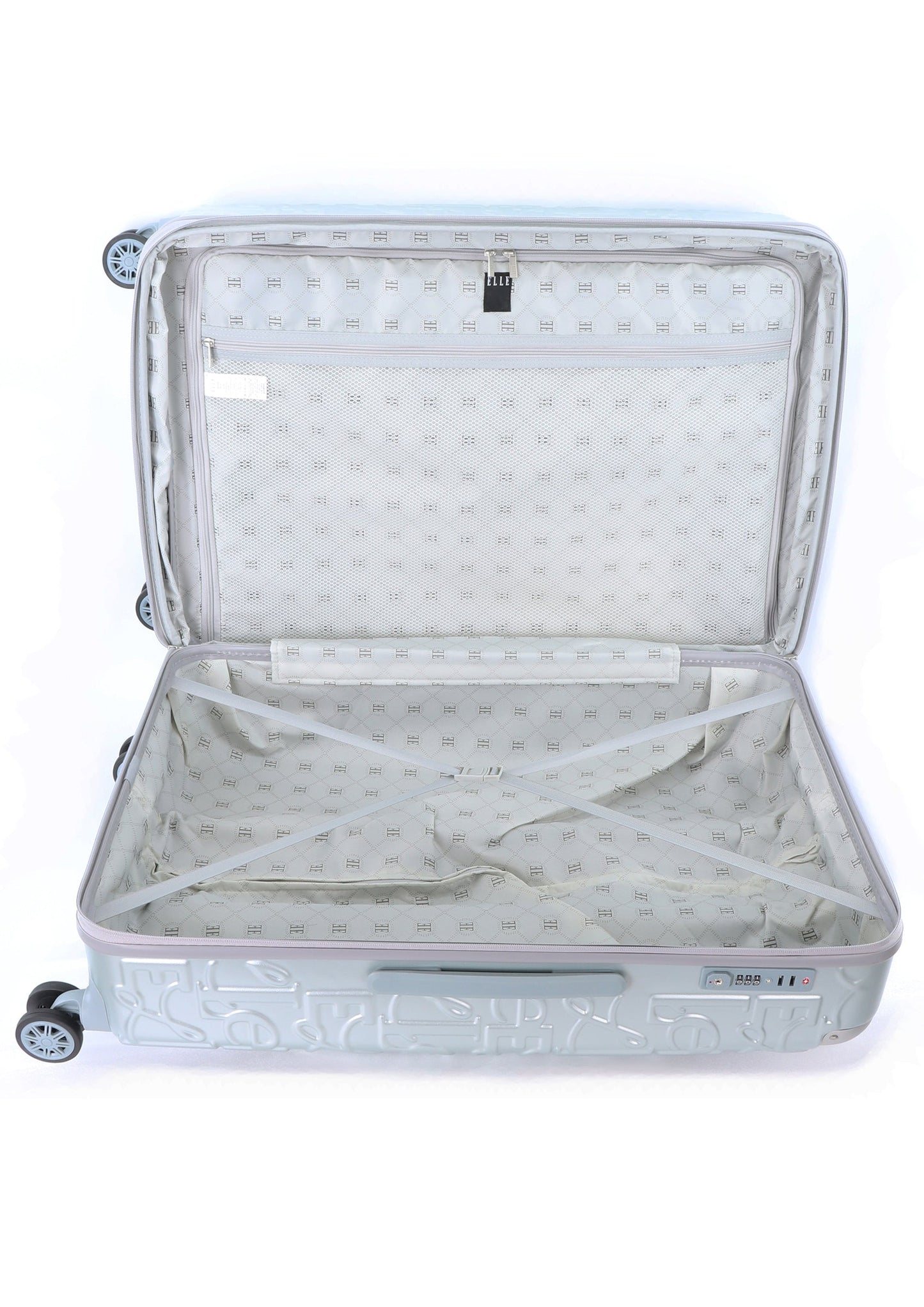ELLE Alors Hartschalen-Kofferset / Trolley-Set / Reisekofferset - (S/M/L) - Silber