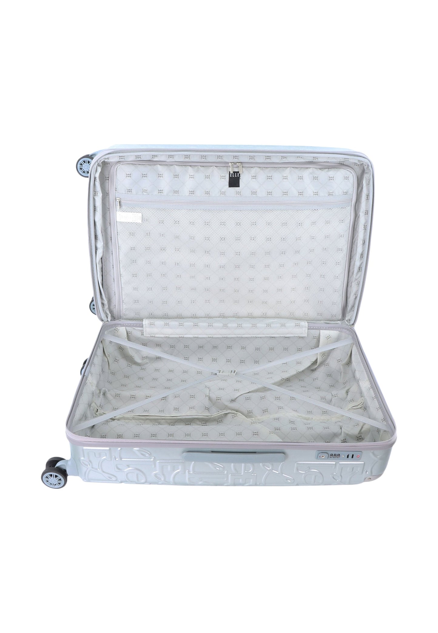ELLE Alors Hartschalenkoffer / Trolley / Reisekoffer (Large) - Silber