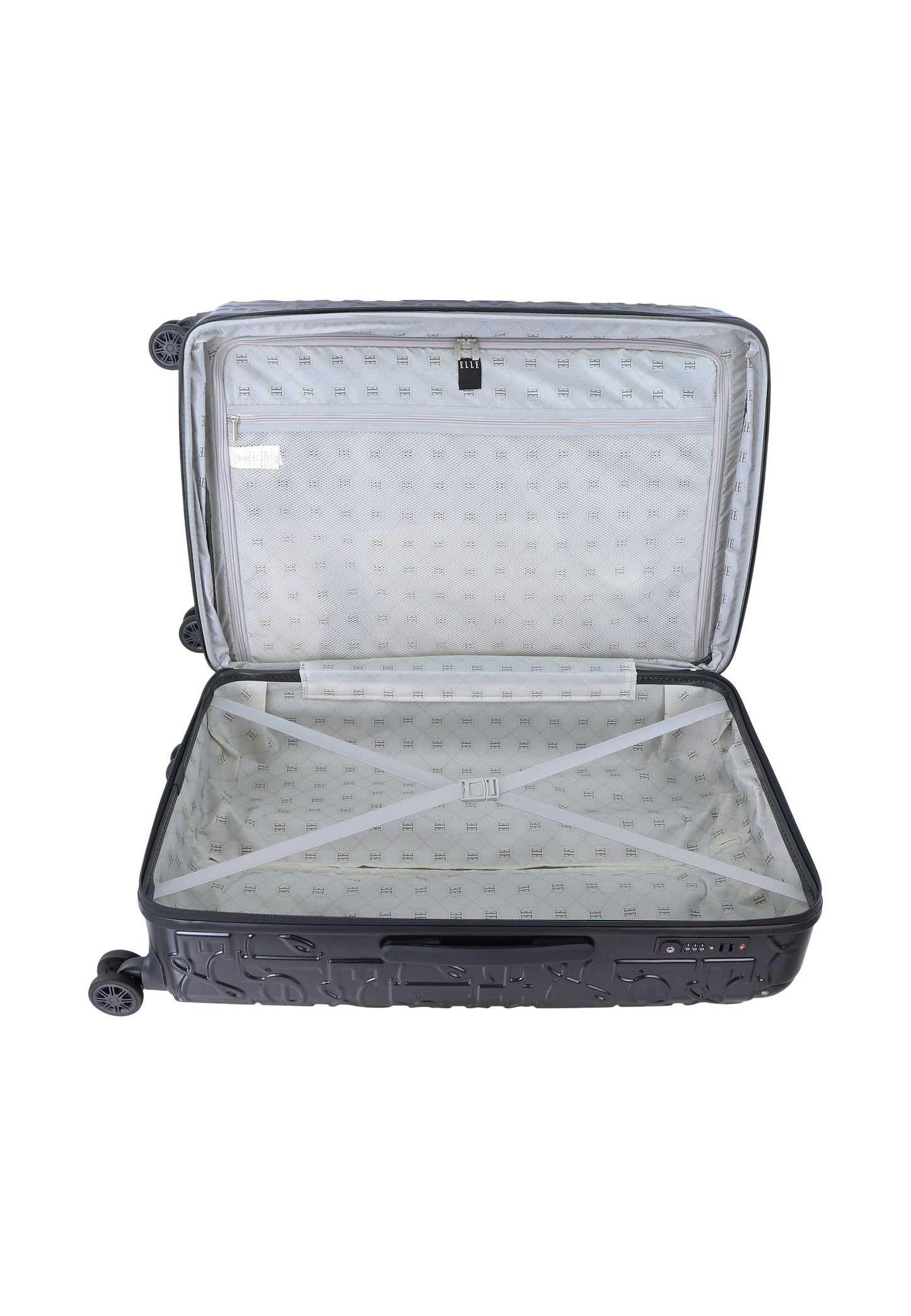 ELLE Alors Hartschalen-Kofferset / Trolley-Set / Reisekofferset - (S/M/L) - Anthrazit