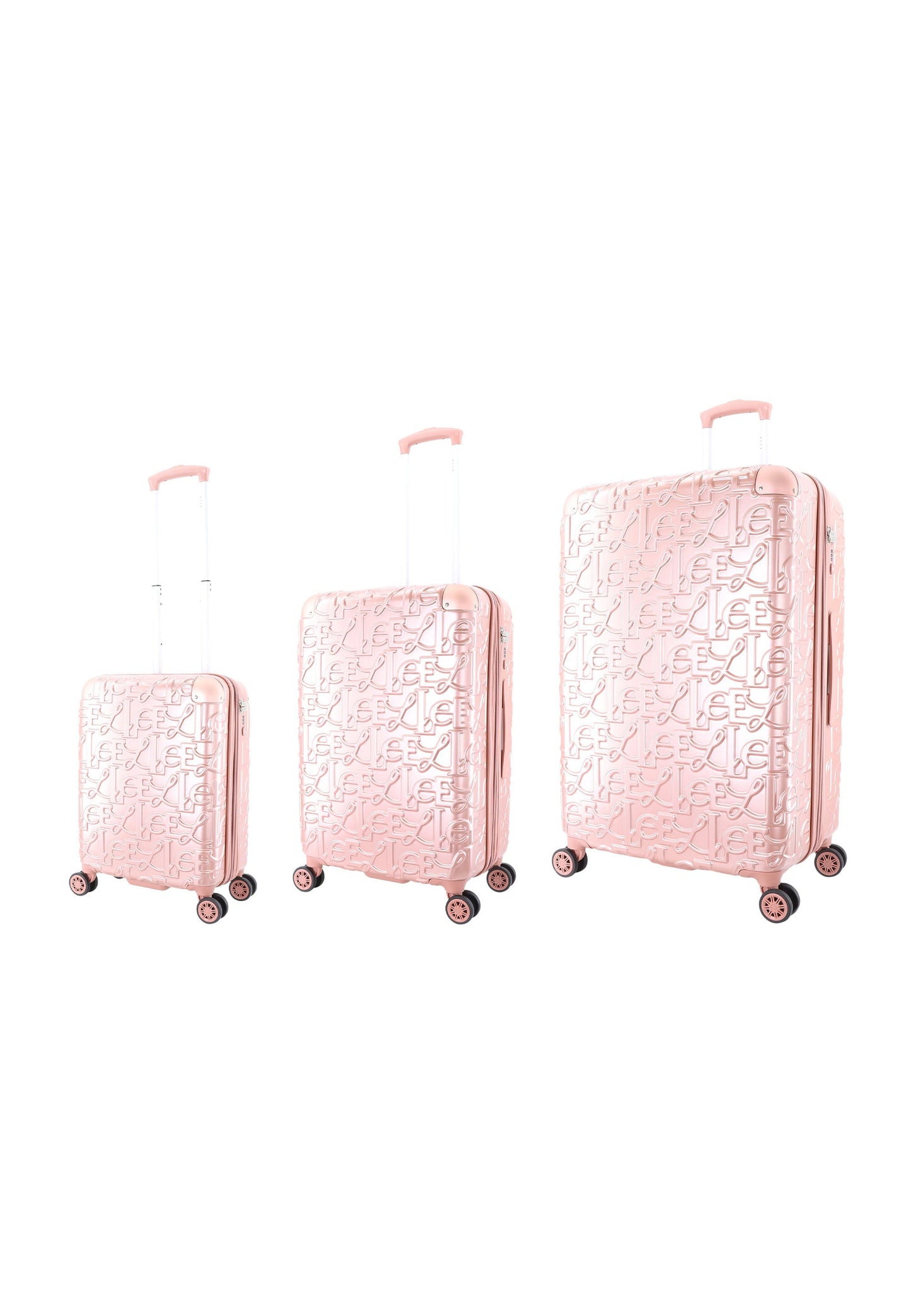 ELLE Alors Hartschalen-Kofferset / Trolley-Set / Reisekofferset - (S/M/L) - Rosa