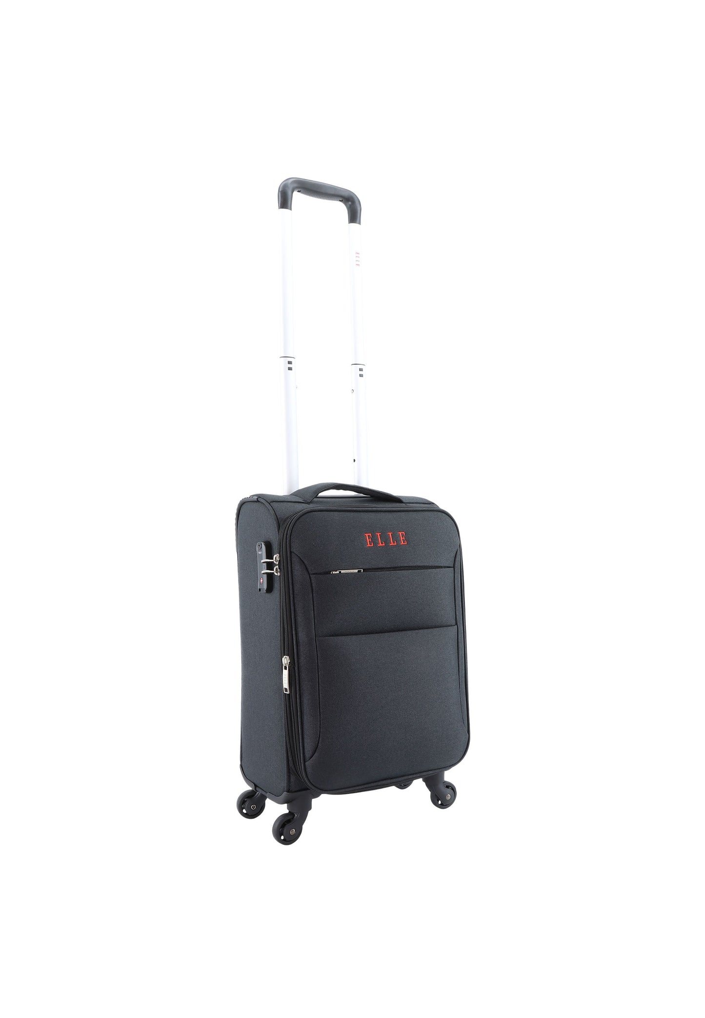 ELLE Pledge Handgepäck Weichschalenkoffer / Trolley / Reisekoffer (Small) Schwarz