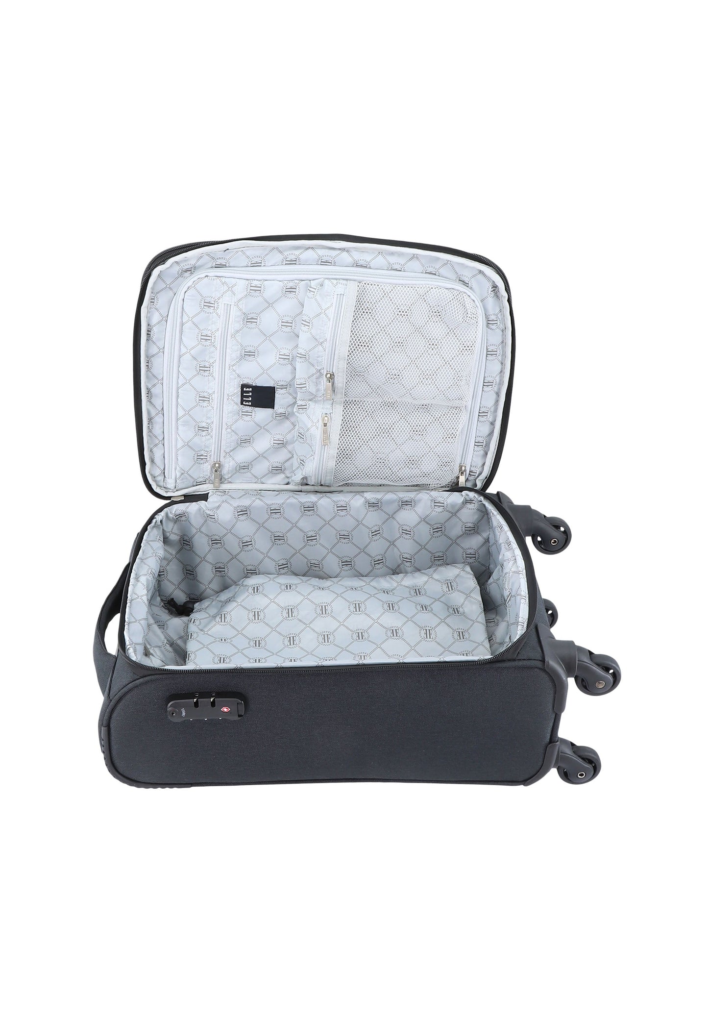 ELLE Pledge Handgepäck Weichschalenkoffer / Trolley / Reisekoffer (Small) Schwarz