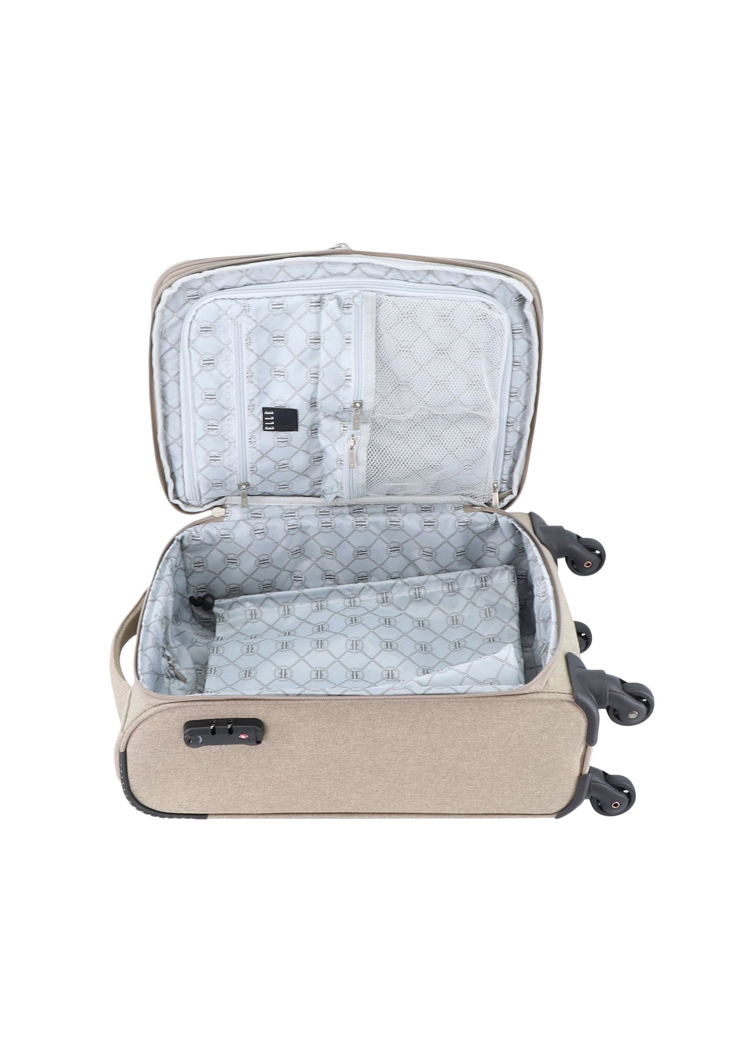 ELLE Pledge Handgepäck Weichschalenkoffer / Trolley / Reisekoffer (Small) Beige