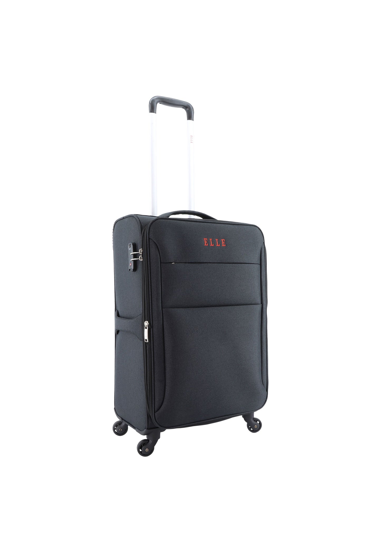 ELLE Pledge Weichschalenkoffer / Trolley / Reisekoffer (Medium) Schwarz