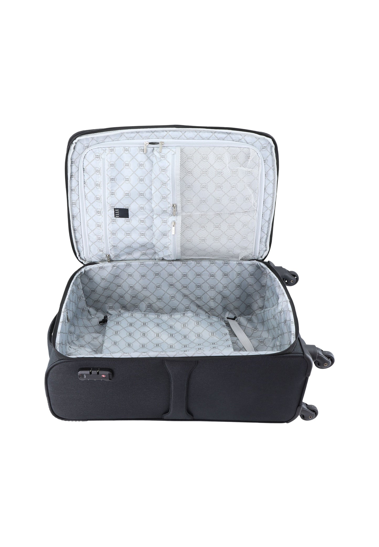 ELLE Pledge Weichschalenkoffer / Trolley / Reisekoffer (Medium) Schwarz
