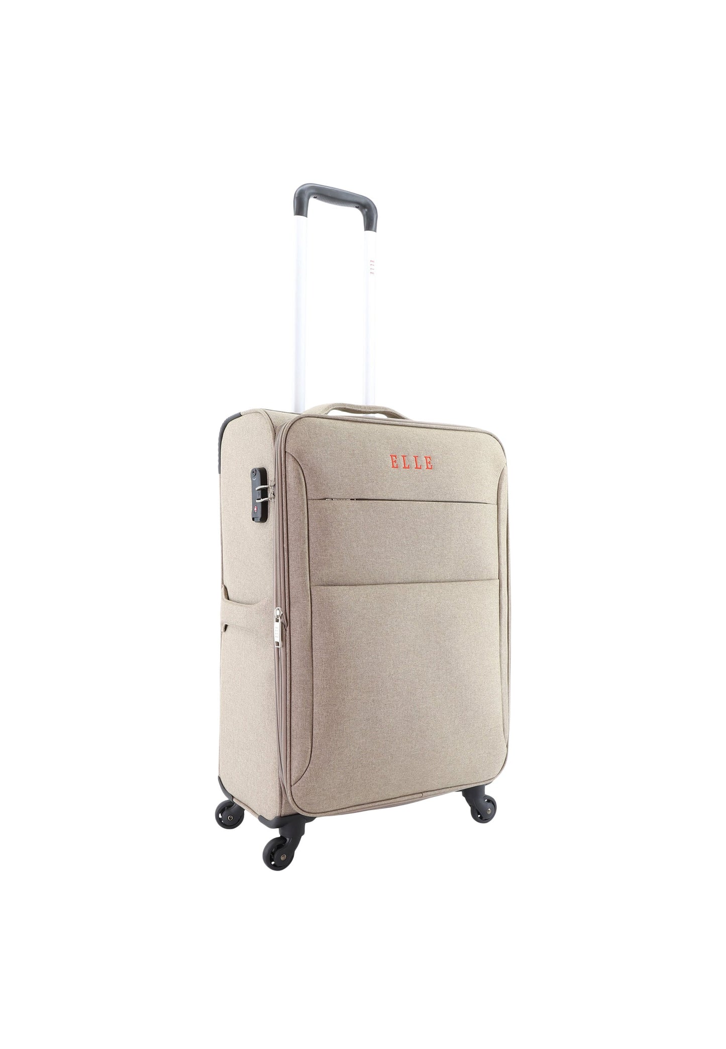 ELLE Pledge Weichschalenkoffer / Trolley / Reisekoffer (Medium) Beige
