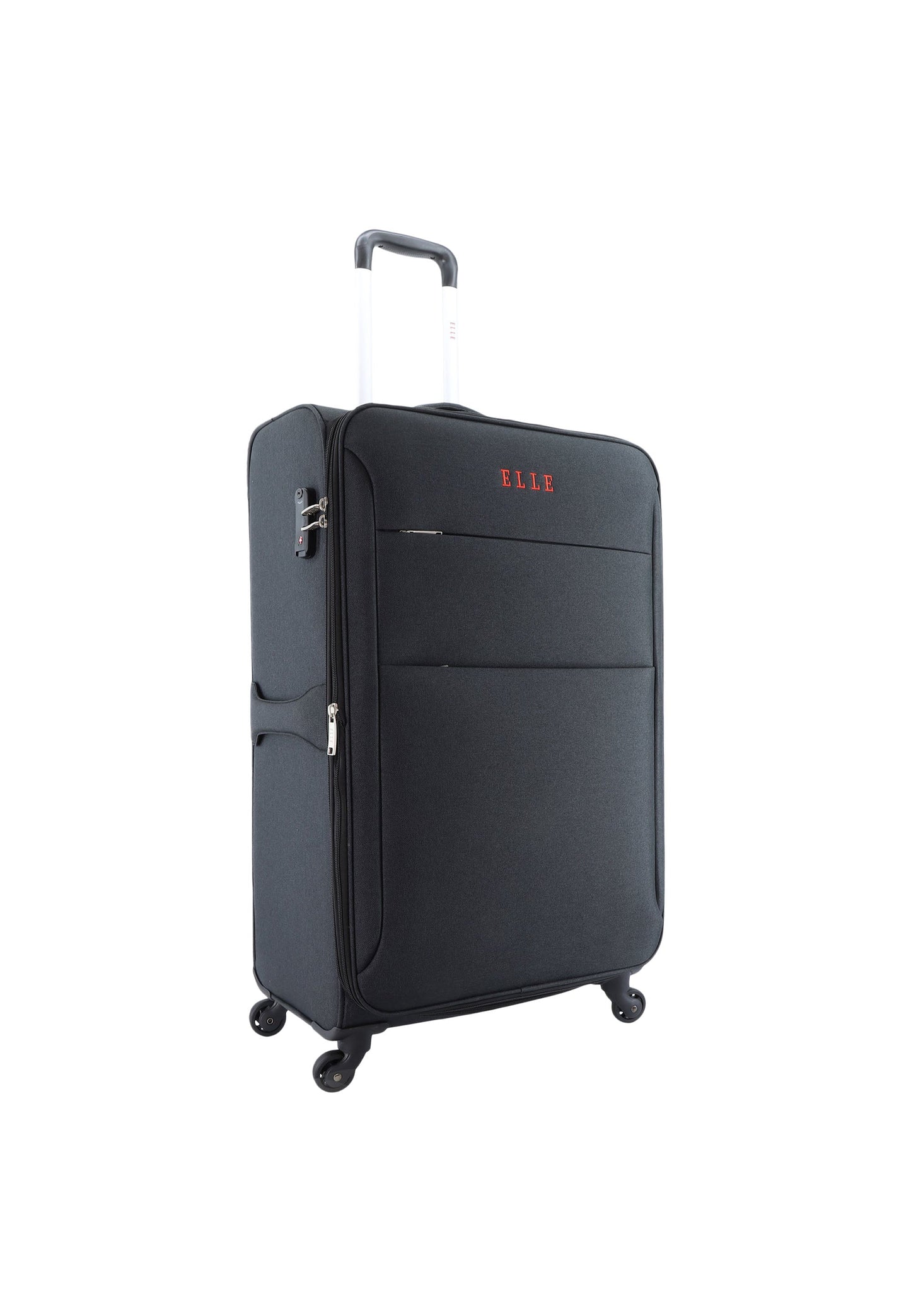 ELLE Pledge Weichschalenkoffer / Trolley / Reisekoffer (Large) Schwarz