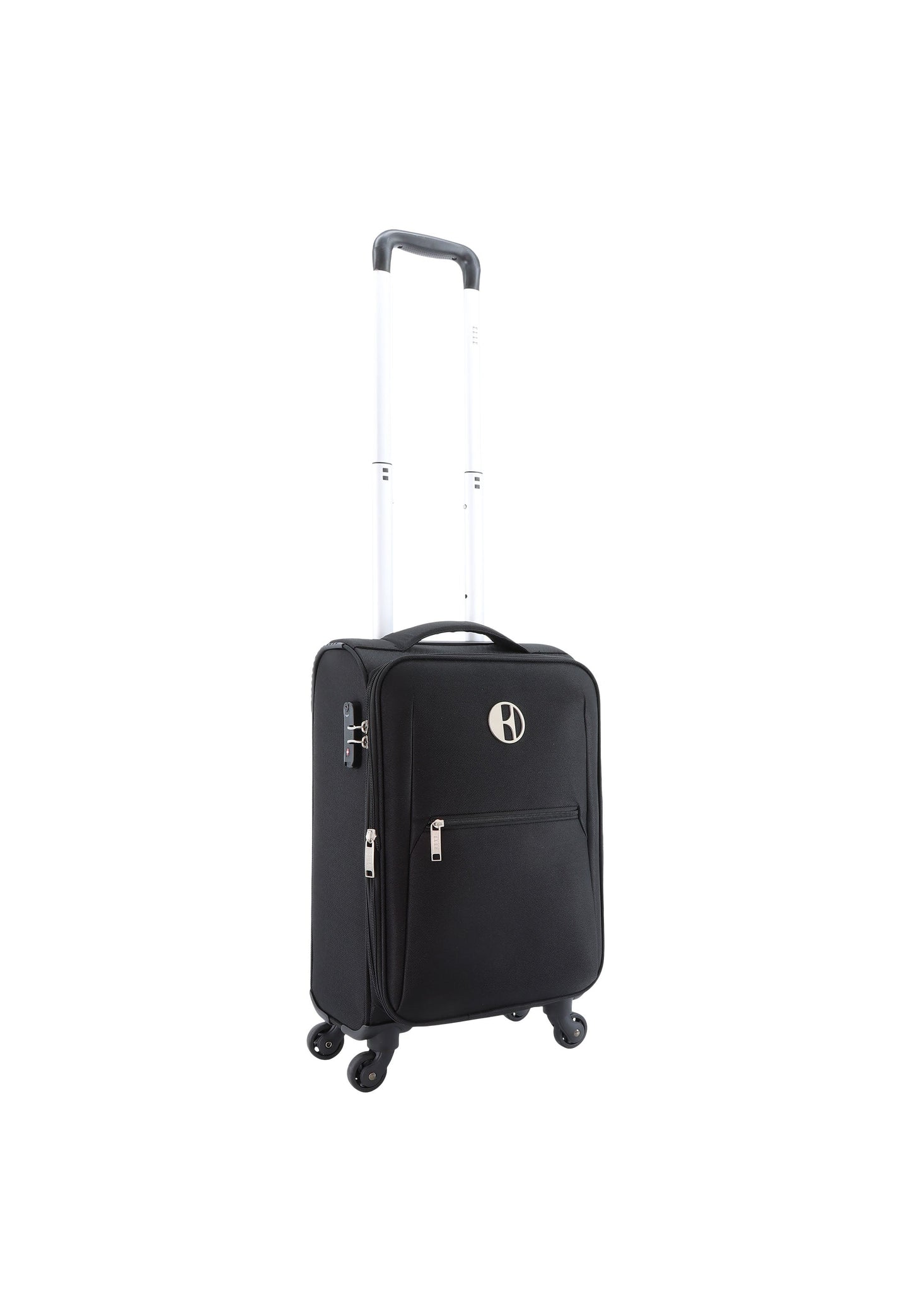 ELLE Mode Handgepäck Weichschalenkoffer / Trolley / Reisekoffer (Small) Schwarz