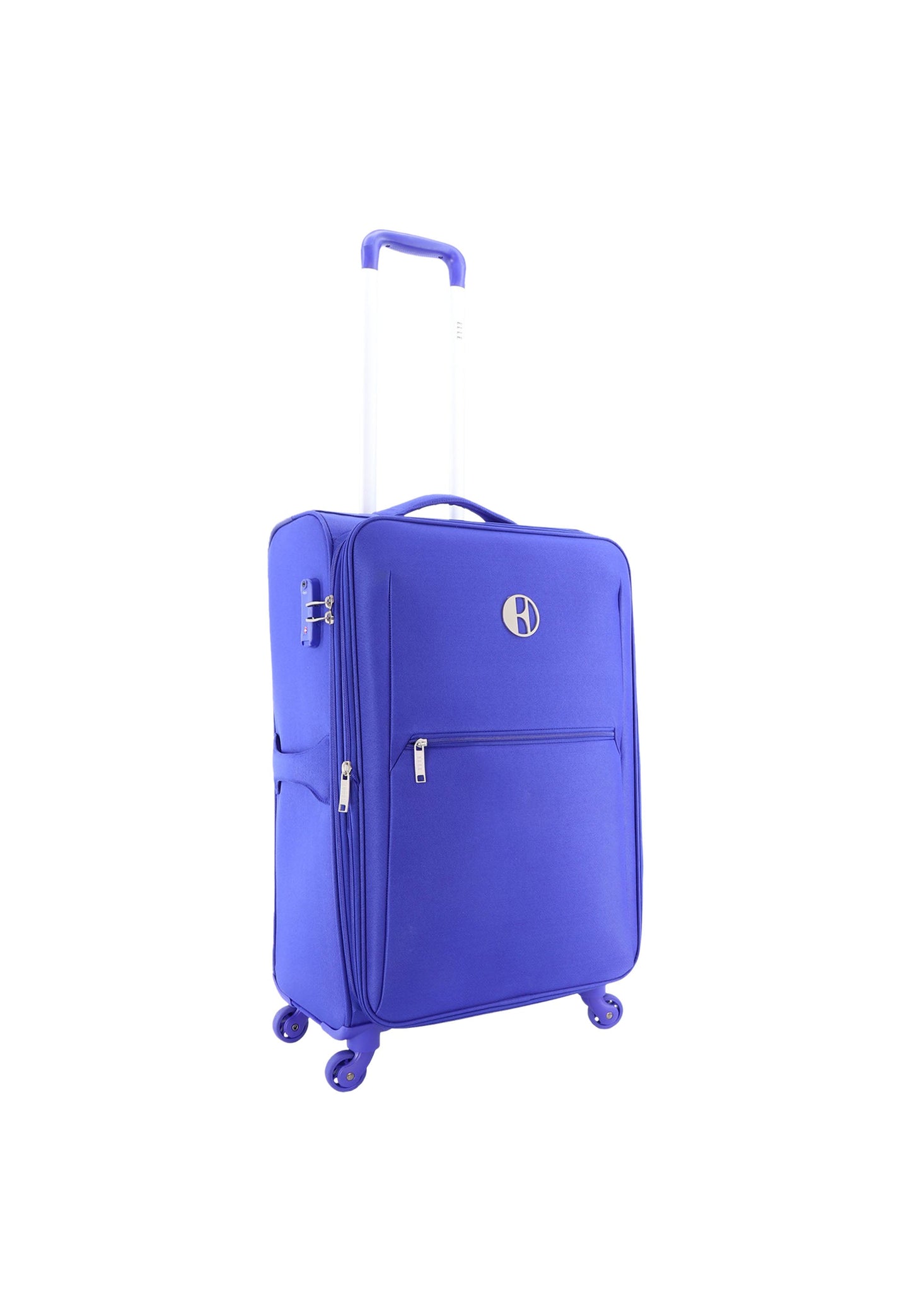 ELLE Mode Weichschalenkoffer / Trolley / Reisekoffer (Medium) Blau