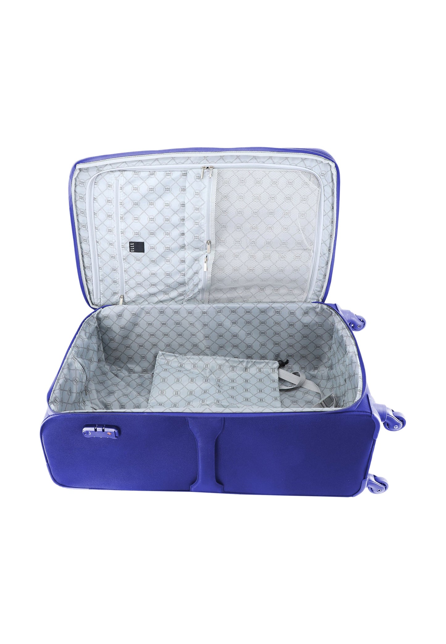 ELLE Mode Weichschalenkoffer / Trolley / Reisekoffer (Large) Blau