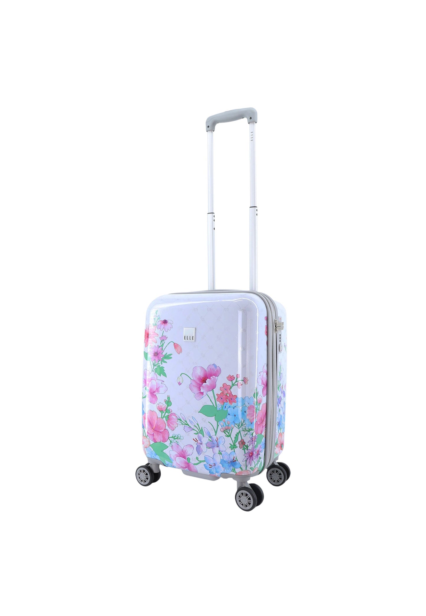 ELLE Bouquet Hartschalen-Kofferset / Trolley-Set / Reisekofferset (S/M/L) Weiß