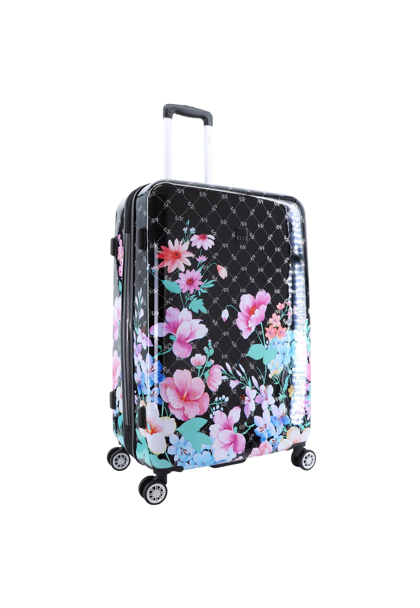 ELLE Bouquet Hartschalenkoffer / Trolley / Reisekoffer (Large) Schwarz