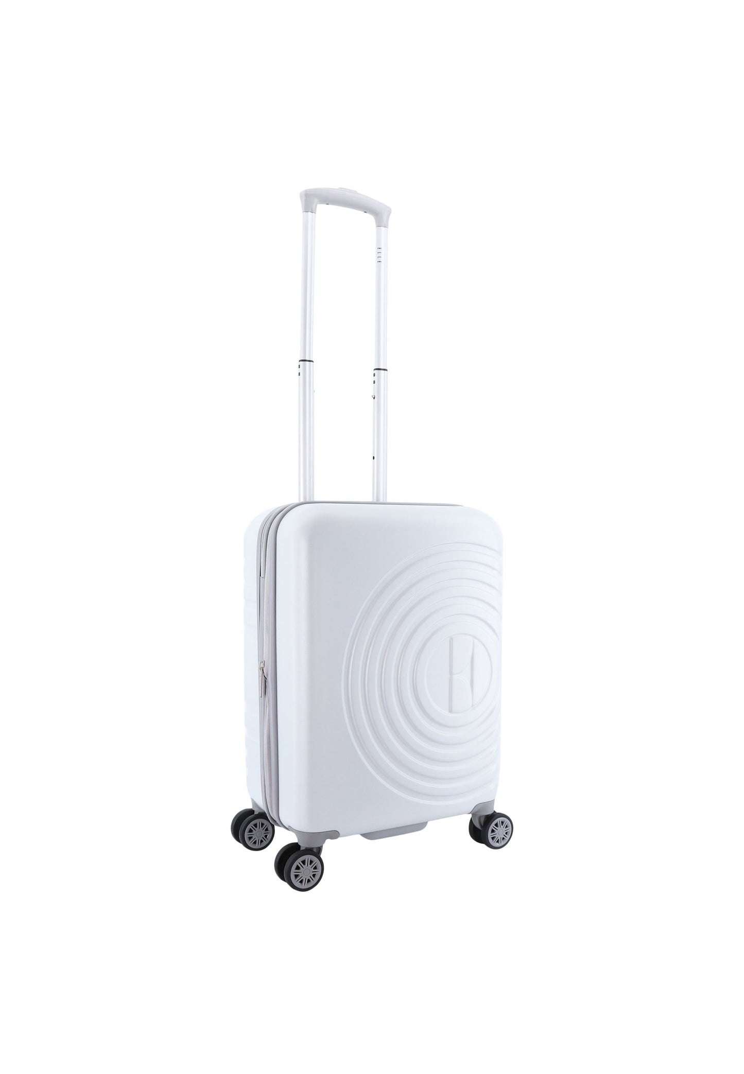 ELLE Debossed Handgepäck Hartschalenkoffer / Trolley / Reisekoffer (Small) Weiß
