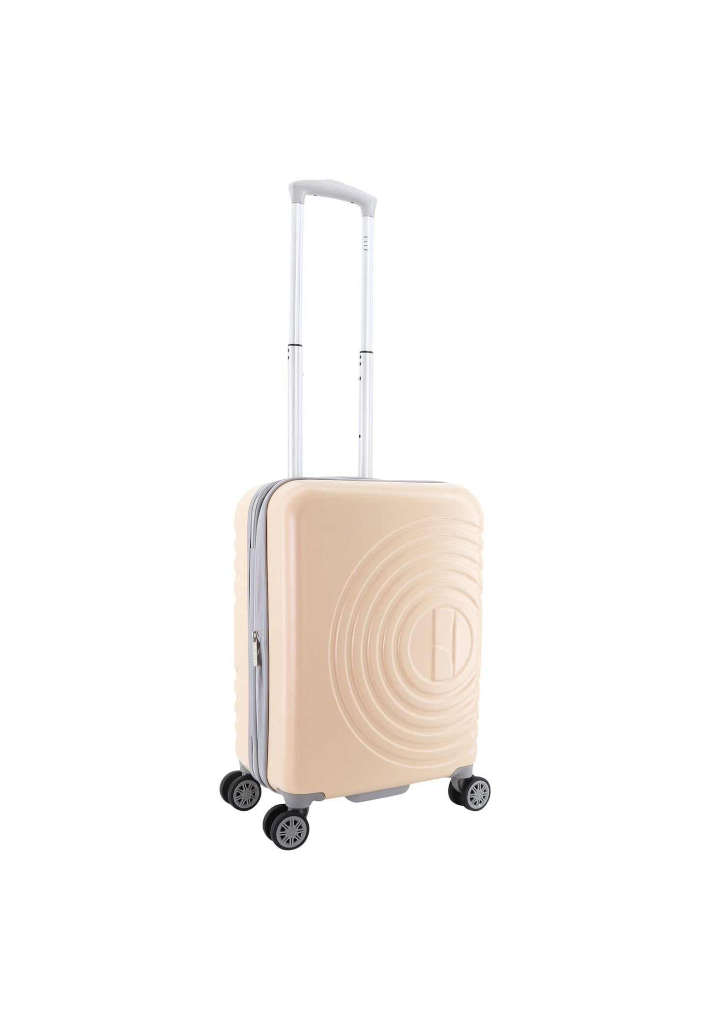 ELLE Debossed Handgepäck Hartschalenkoffer / Trolley / Reisekoffer (Small) Rosa
