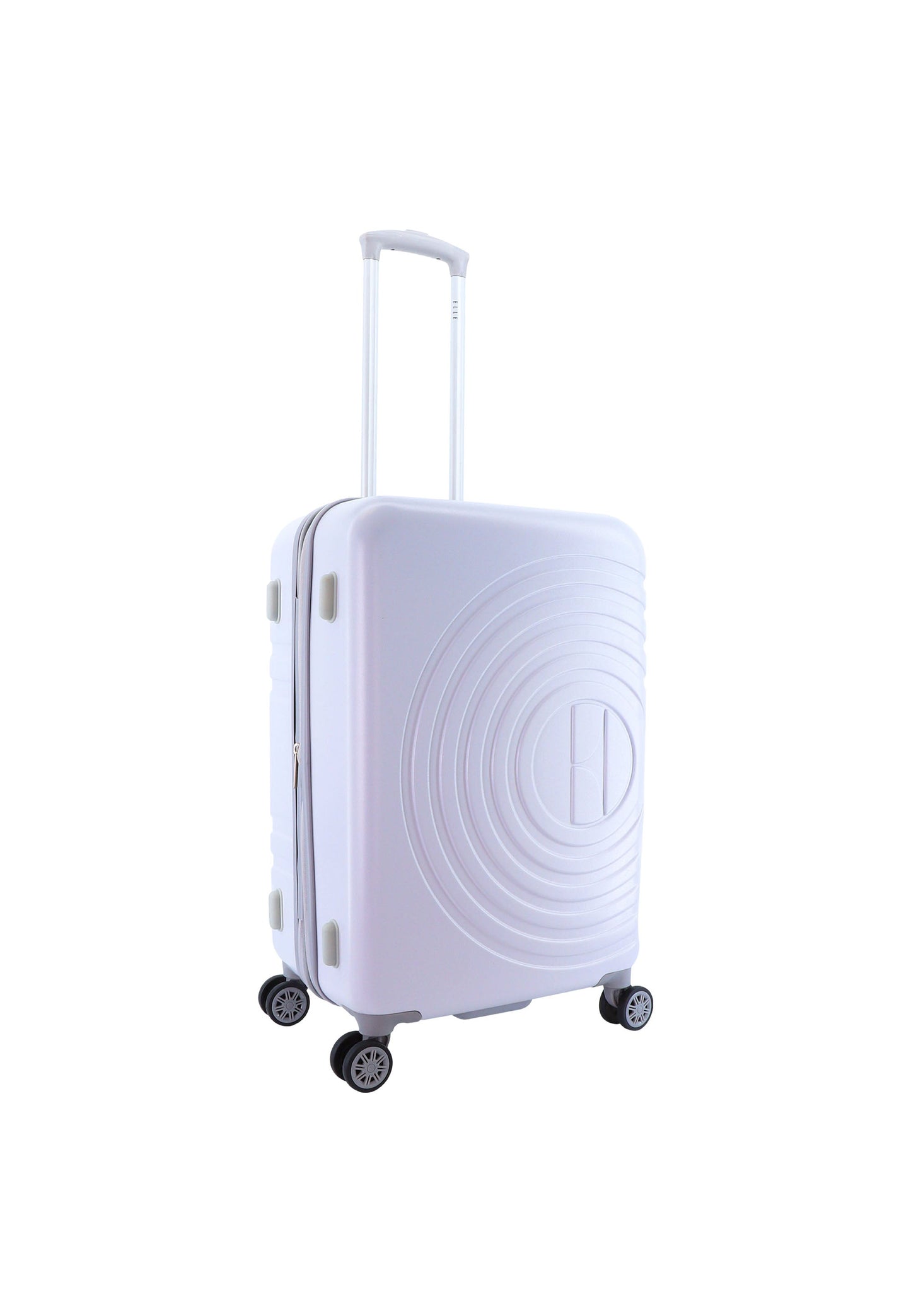 ELLE Debossed Hartschalenkoffer / Trolley / Reisekoffer (Medium) Lila