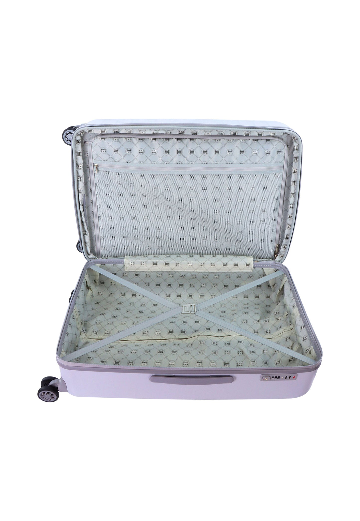 ELLE Debossed Hartschalenkoffer / Trolley / Reisekoffer (Large) Lila