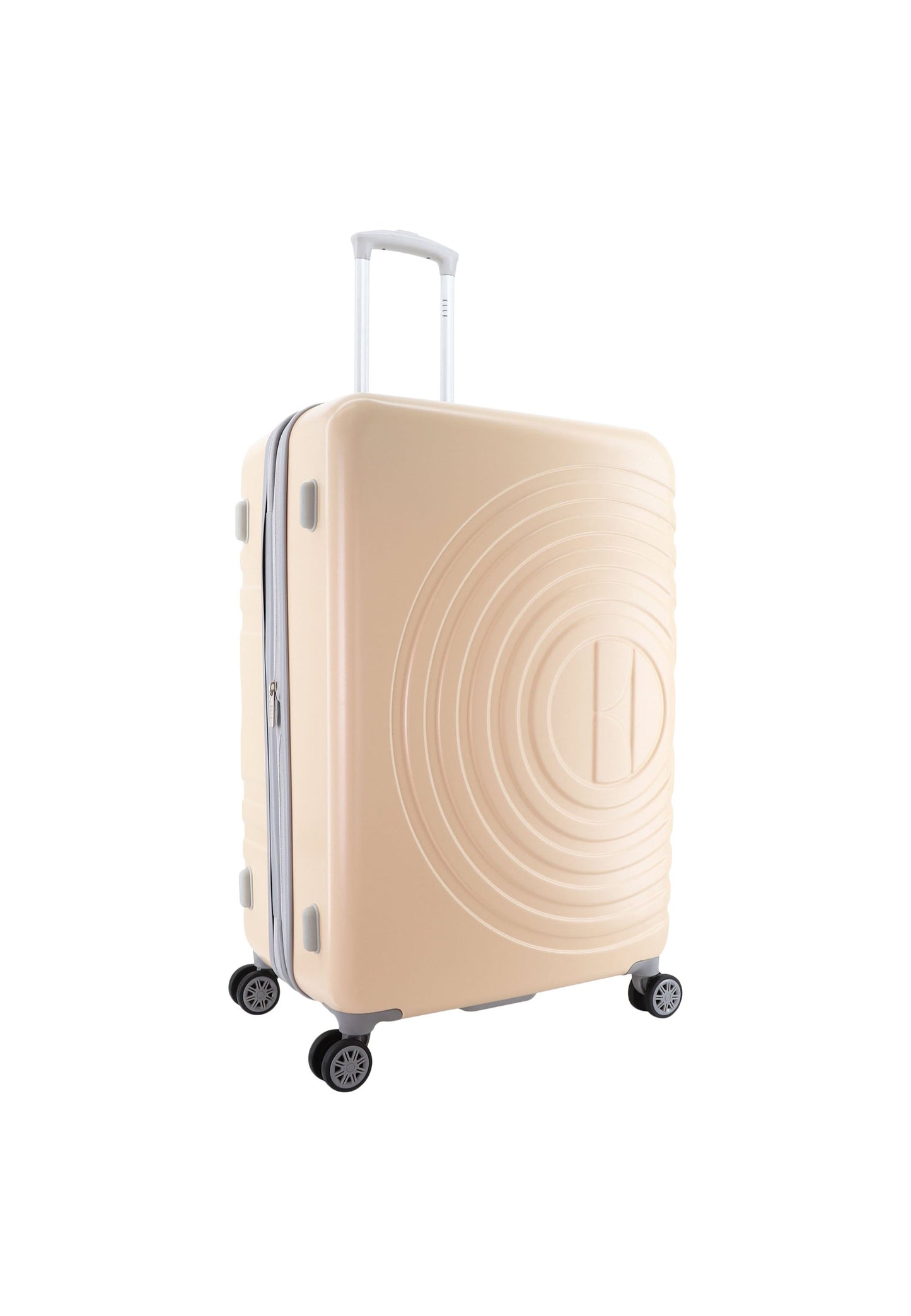 ELLE Debossed Hartschalenkoffer / Trolley / Reisekoffer (Large) Rosa