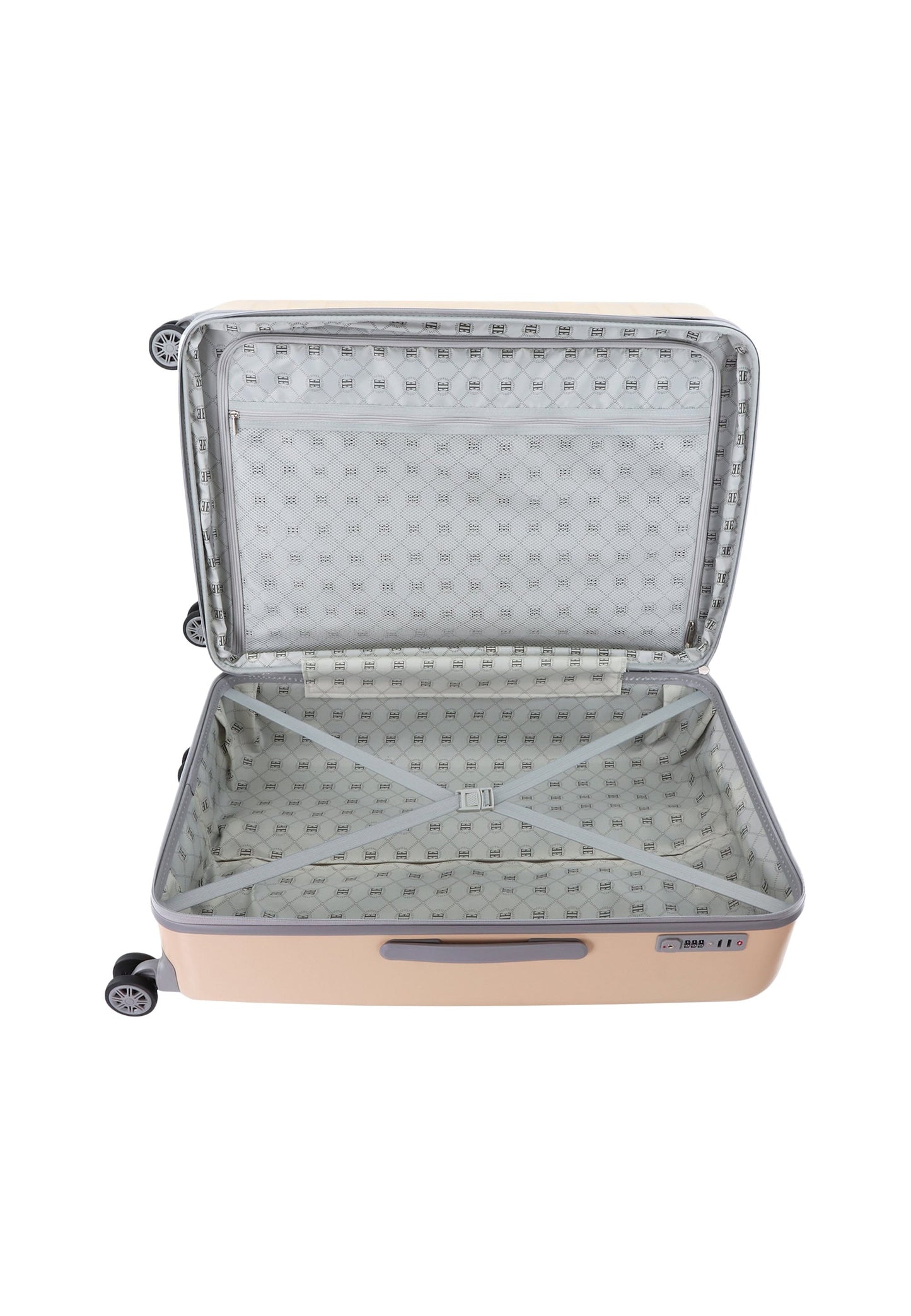 ELLE Debossed Hartschalenkoffer / Trolley / Reisekoffer (Large) Rosa