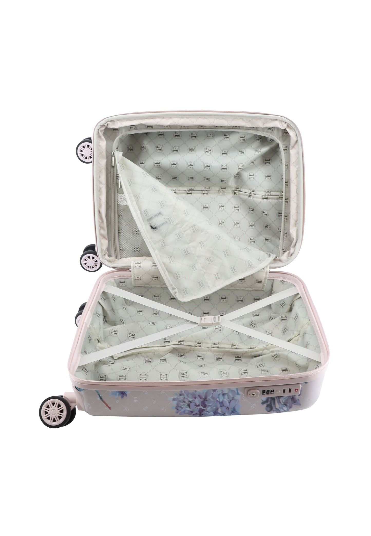 ELLE Floret Handgepäck Hartschalenkoffer / Trolley / Reisekoffer (Small) Lilac