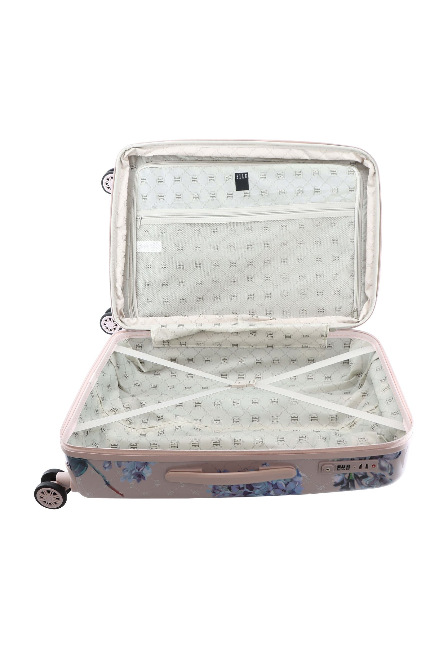 ELLE Floret Hartschalenkoffer / Trolley / Reisekoffer (Medium) Lilac