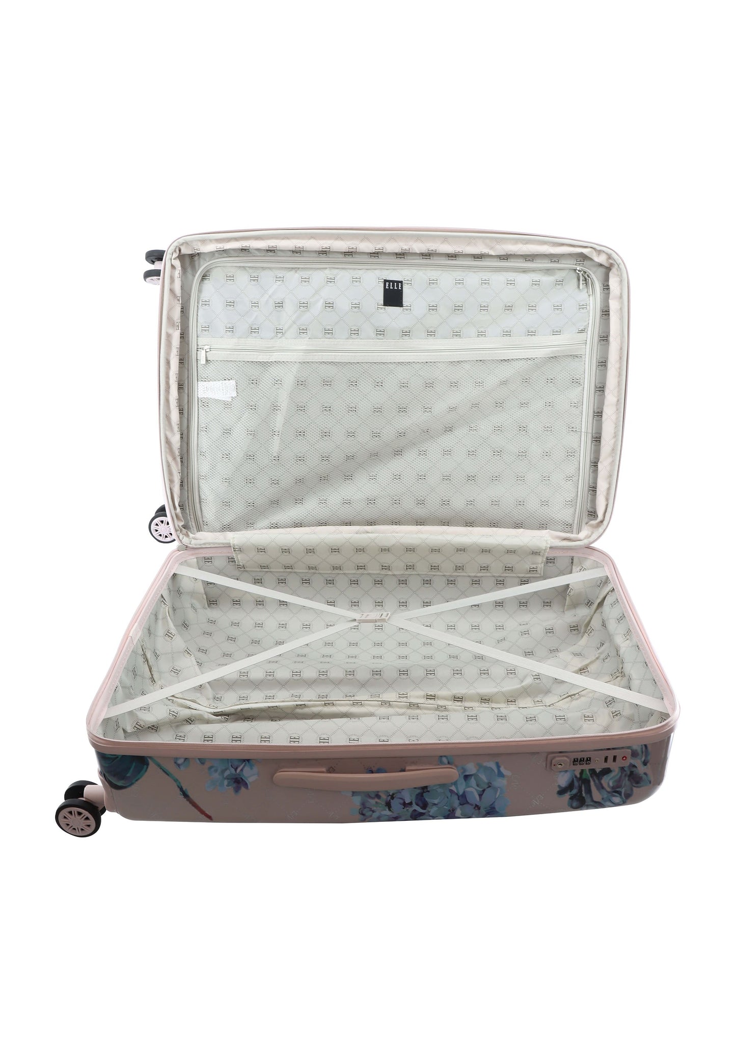 ELLE Floret Hartschalenkoffer / Trolley / Reisekoffer (Large) Lilac