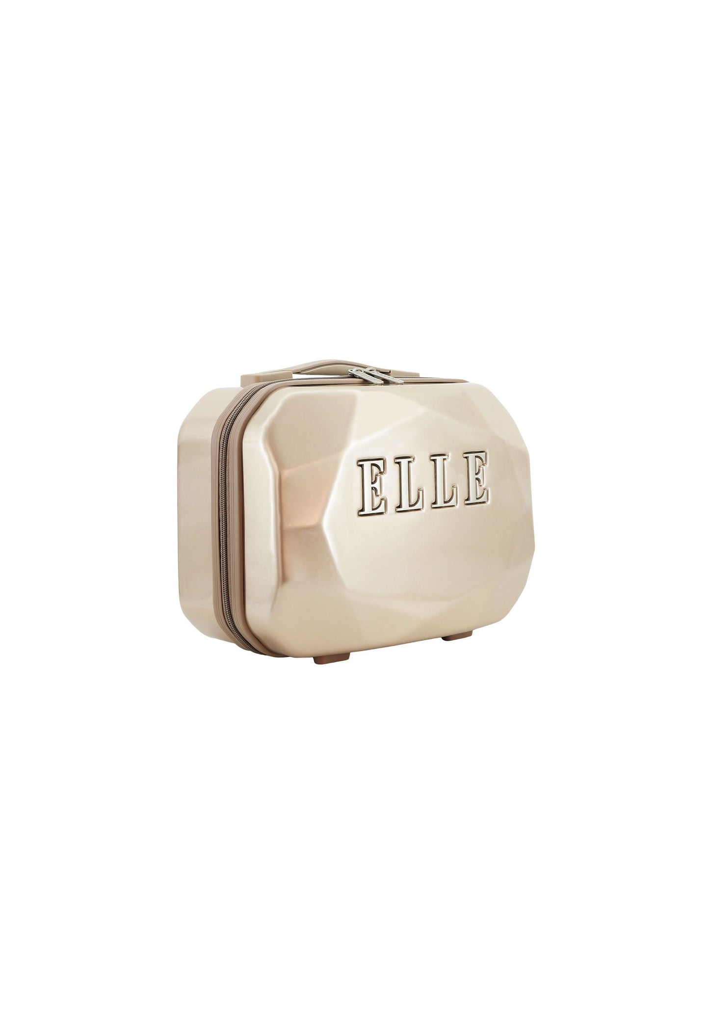 ELLE Diamond Toilettentasche / Kosmetiktasche Taupe