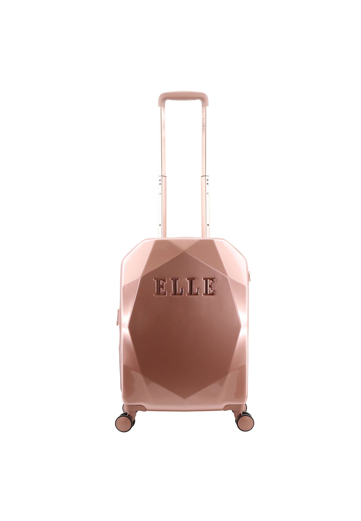 ELLE Diamond Hartschalen-Kofferset / Trolley-Set / Reisekofferset (S/M/L) Roségold