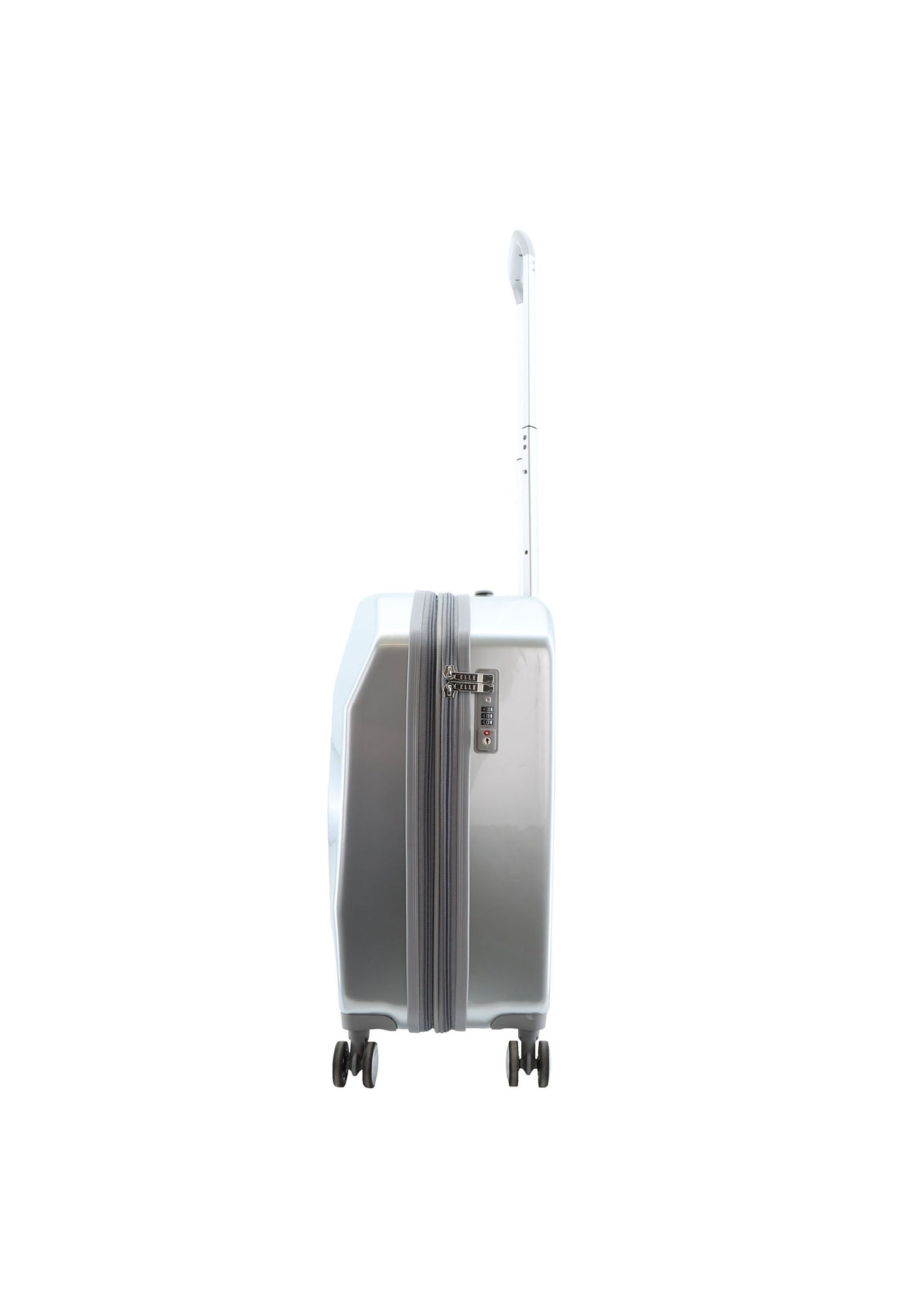 ELLE Diamond Handgepäck Hartschalenkoffer / Trolley / Reisekoffer (Small) Silber