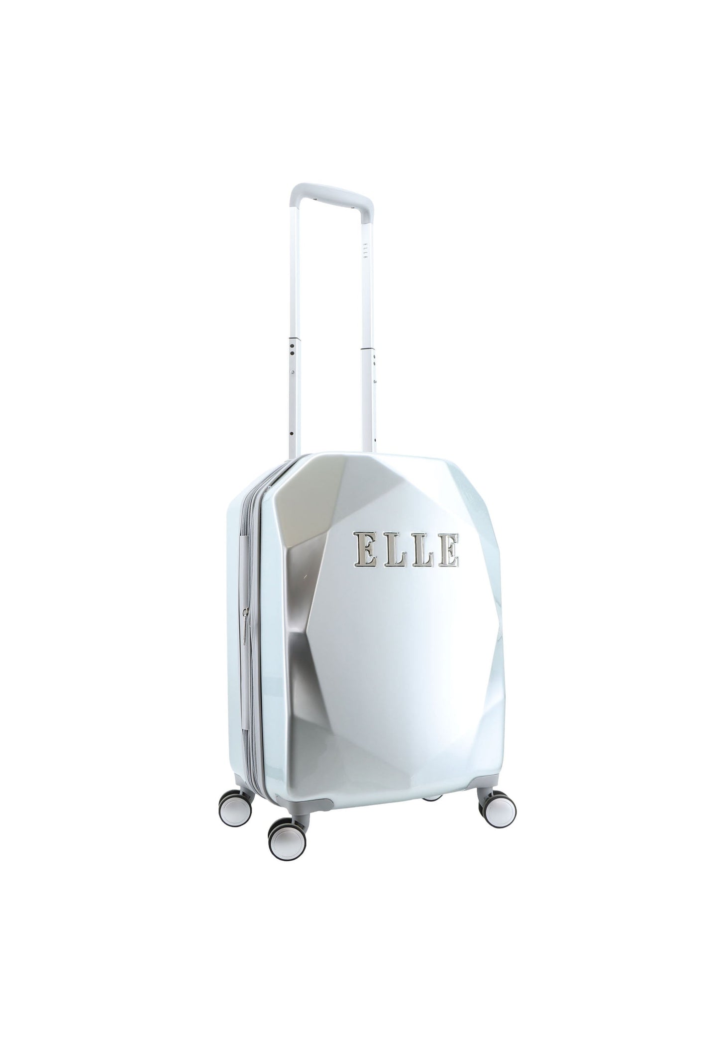 ELLE Diamond Handgepäck Hartschalenkoffer / Trolley / Reisekoffer (Small) Silber