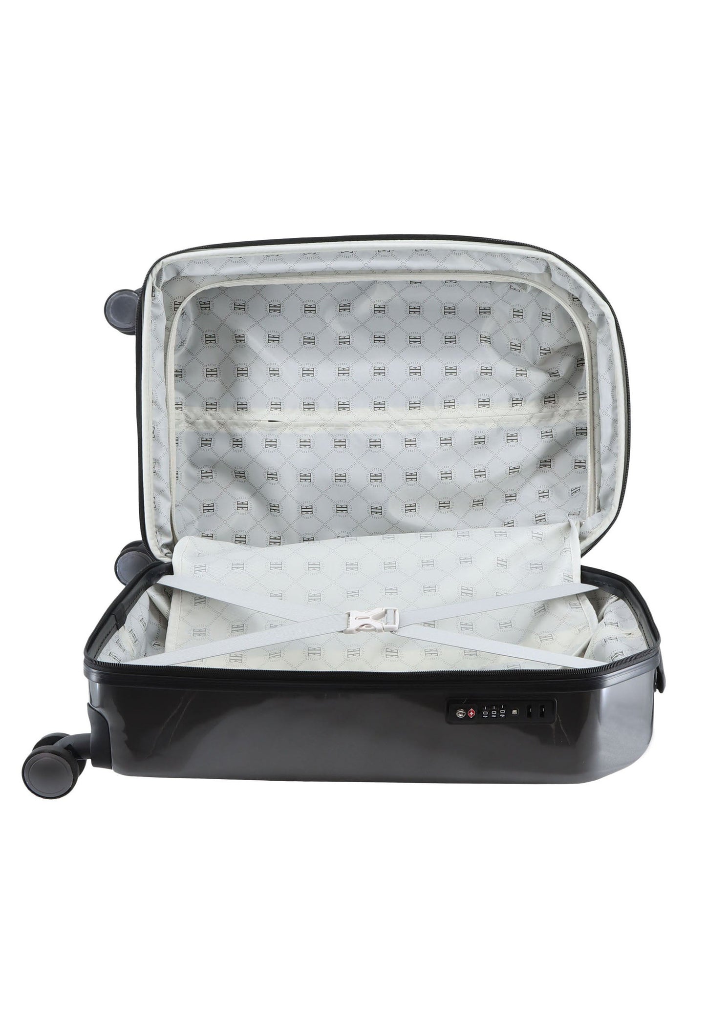 ELLE Diamond Handgepäck Hartschalenkoffer / Trolley / Reisekoffer (Small) Anthrazit