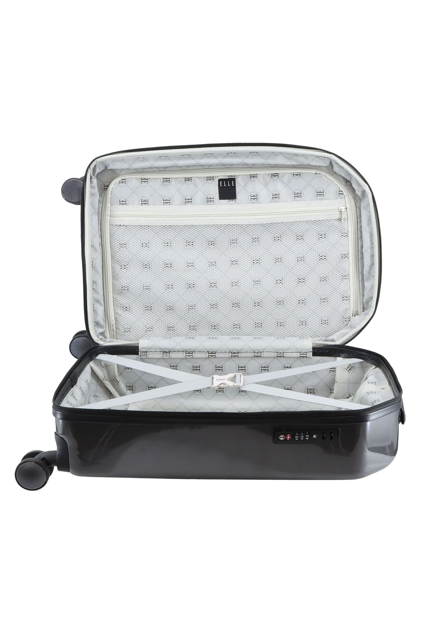ELLE Diamond Handgepäck Hartschalenkoffer / Trolley / Reisekoffer (Small) Anthrazit