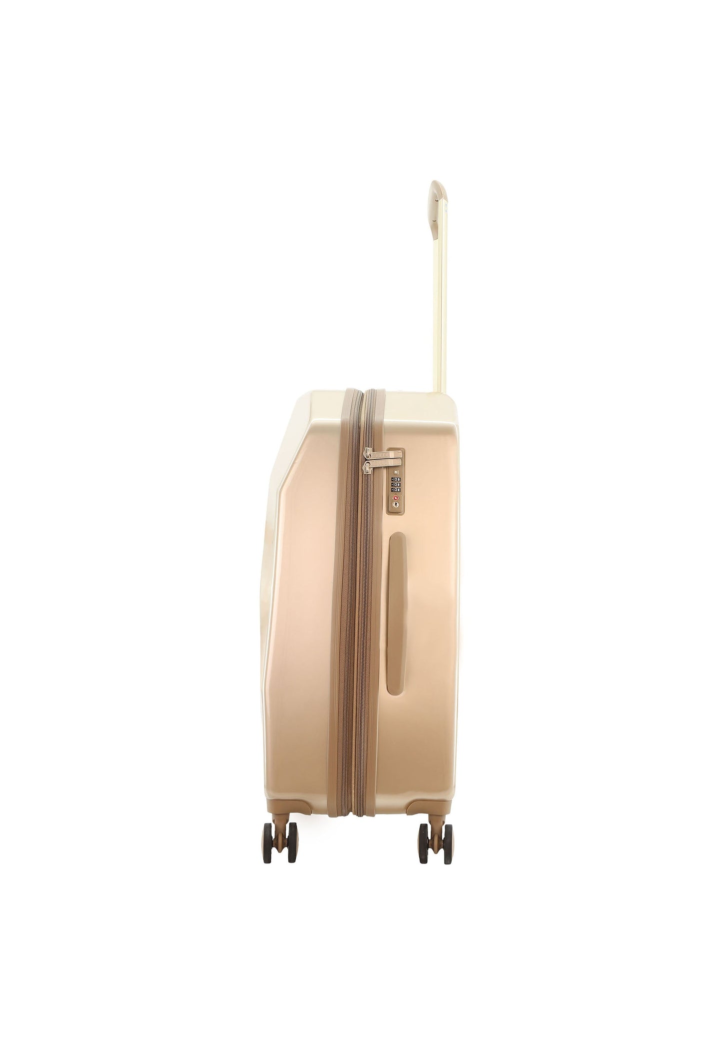 ELLE Diamond Hartschalenkoffer / Trolley / Reisekoffer (Medium) Taupe