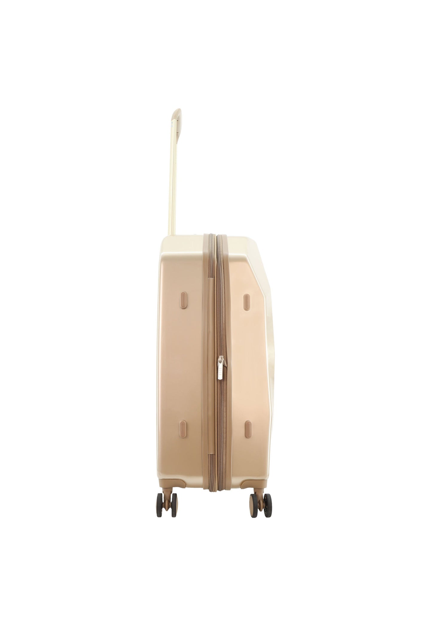 ELLE Diamond Hartschalenkoffer / Trolley / Reisekoffer (Medium) Taupe