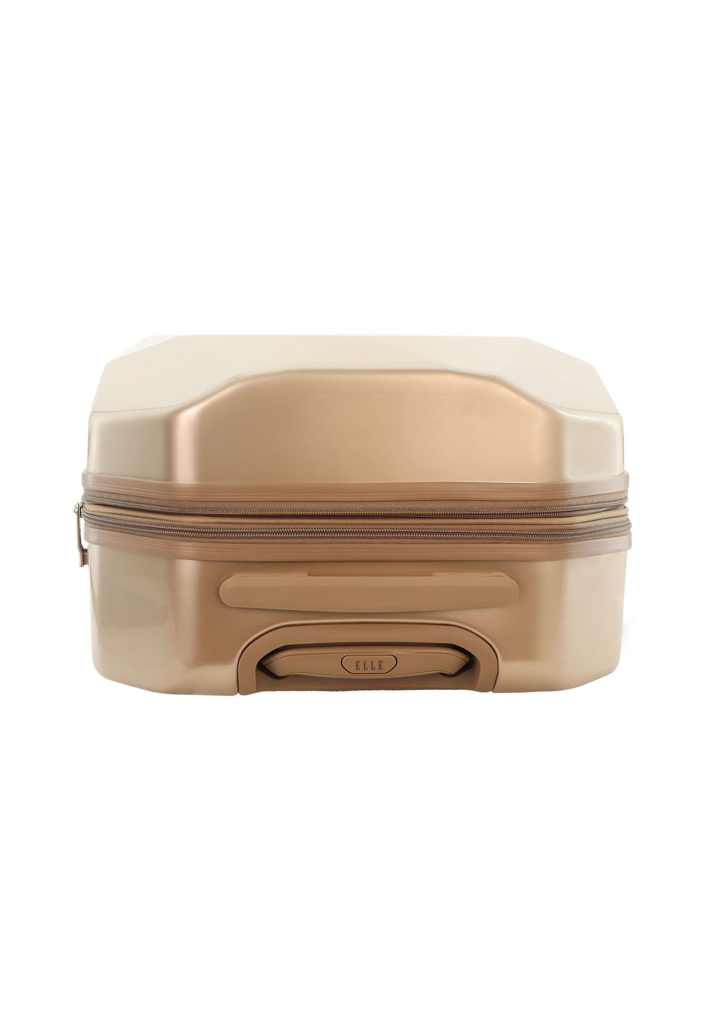 ELLE Diamond Hartschalenkoffer / Trolley / Reisekoffer (Medium) Taupe