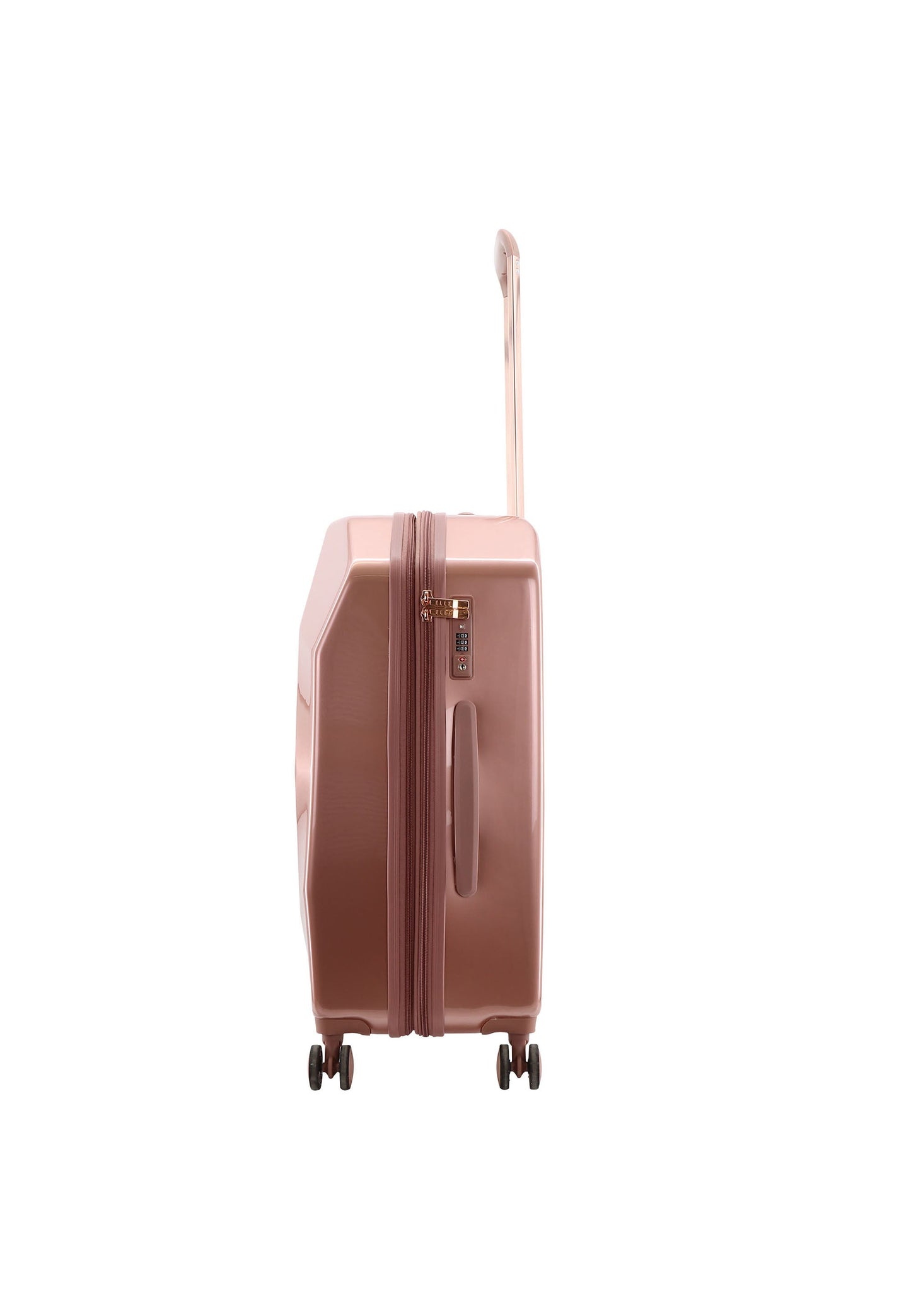 ELLE Diamond Hartschalenkoffer / Trolley / Reisekoffer (Medium) Roségold